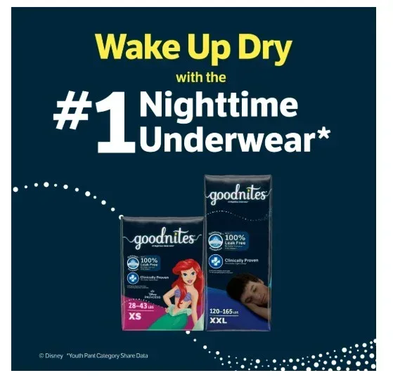 Goodnites Nighttime Bedwetting Underwear for Boys, S/M, 44 Ct - Image 7