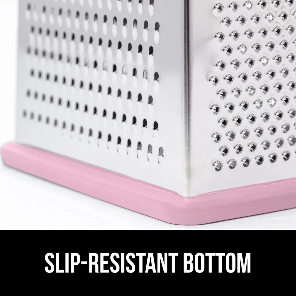 GORILLA GRIP Cheese Grater, BPA Free Stainless Steel Box Graters, Cheeses and Veggie Shredder - Image 32