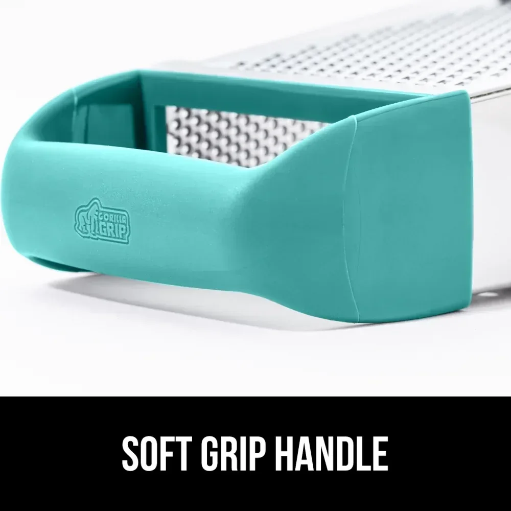 GORILLA GRIP Cheese Grater, BPA Free Stainless Steel Box Graters, Cheeses and Veggie Shredder - Image 54