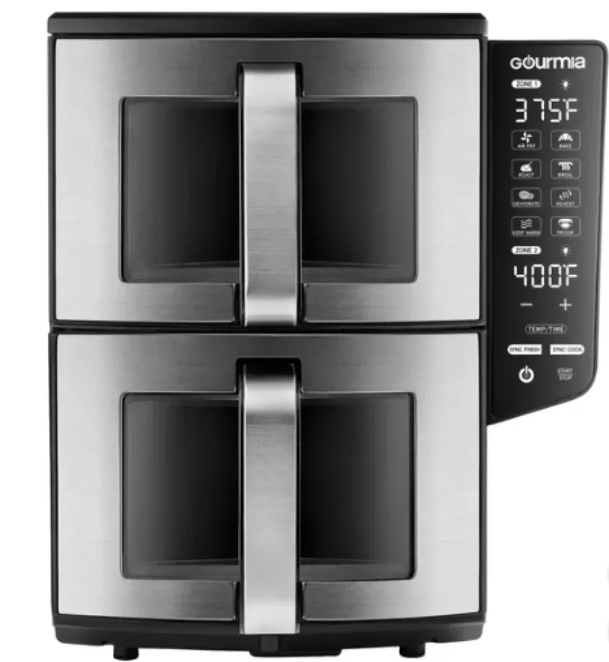 Gourmia 11-QT. Dual Basket Air Fryer with Smart Finish & 4-Layer Cooking - Image 3
