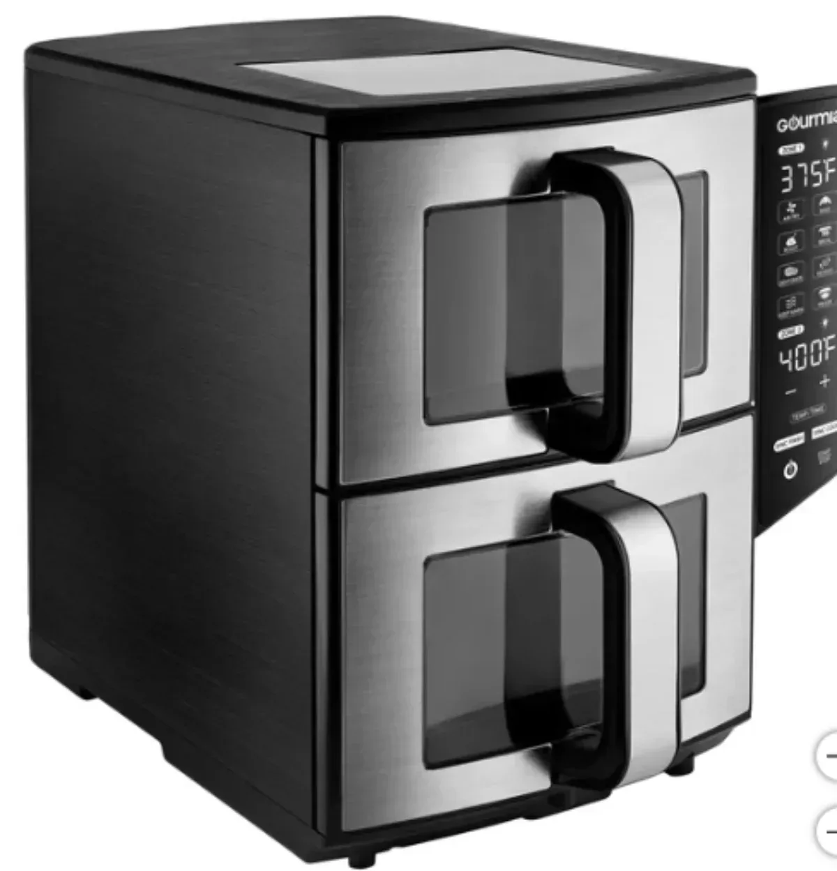 Gourmia 11-QT. Dual Basket Air Fryer with Smart Finish & 4-Layer Cooking - Image 4