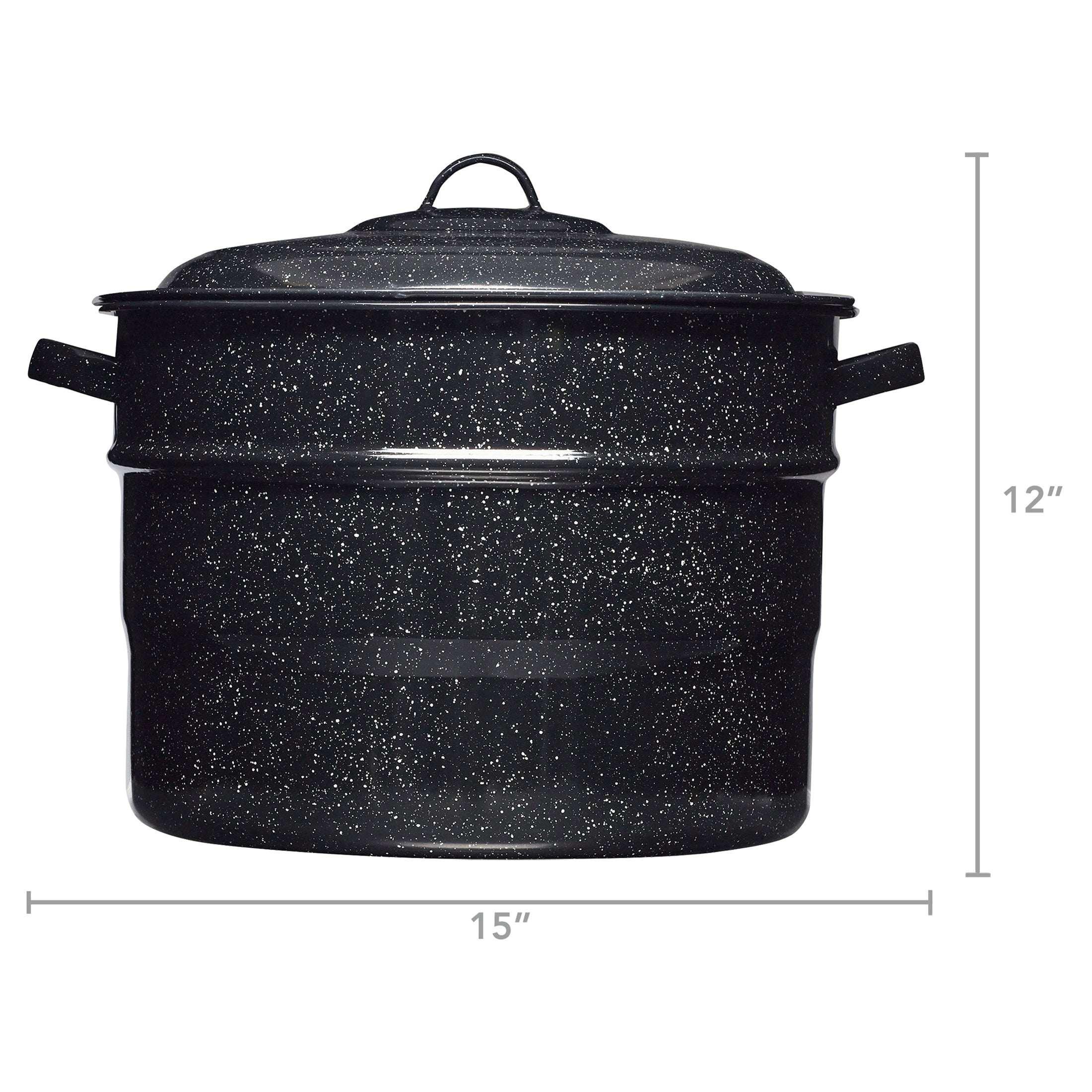 Granite Ware 21.5 Quart Water Bath Canner, Large Enamel Canning Pot with Rack, Canning Supplies for Jam, Salsa and Pickles - Image 10