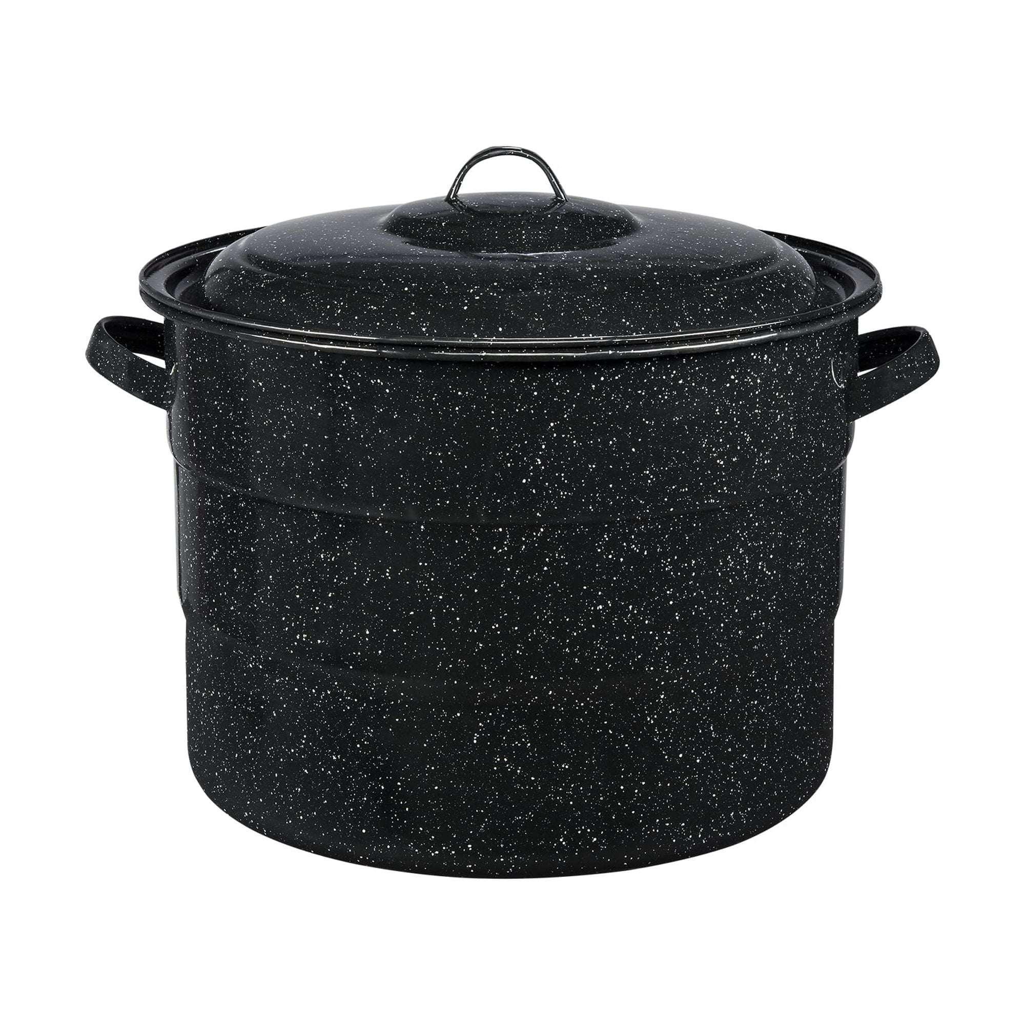 Granite Ware 21.5 Quart Water Bath Canner, Large Enamel Canning Pot with Rack, Canning Supplies for Jam, Salsa and Pickles - Image 2