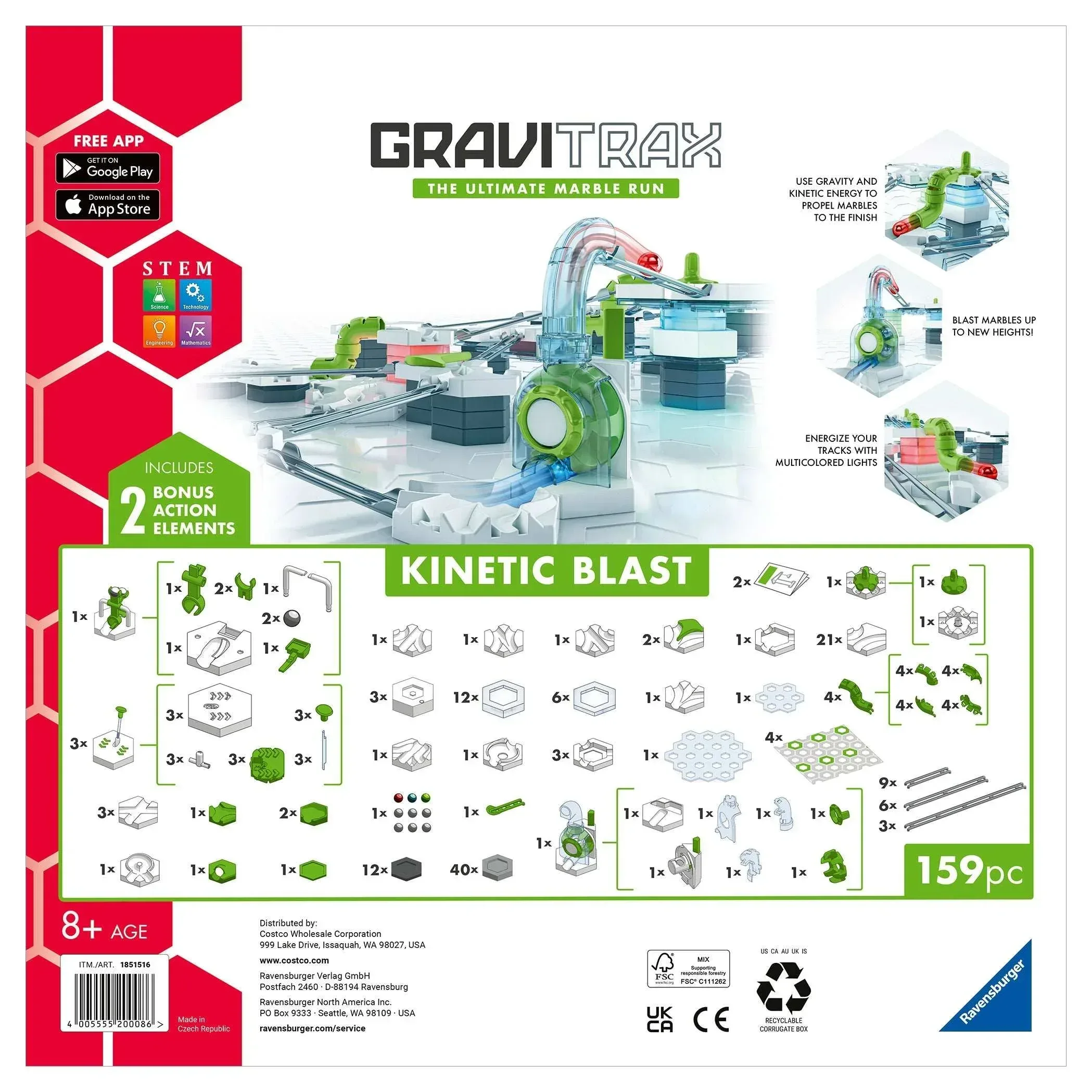 GraviTrax Kinetic Blast Marble Run Set - Image 5