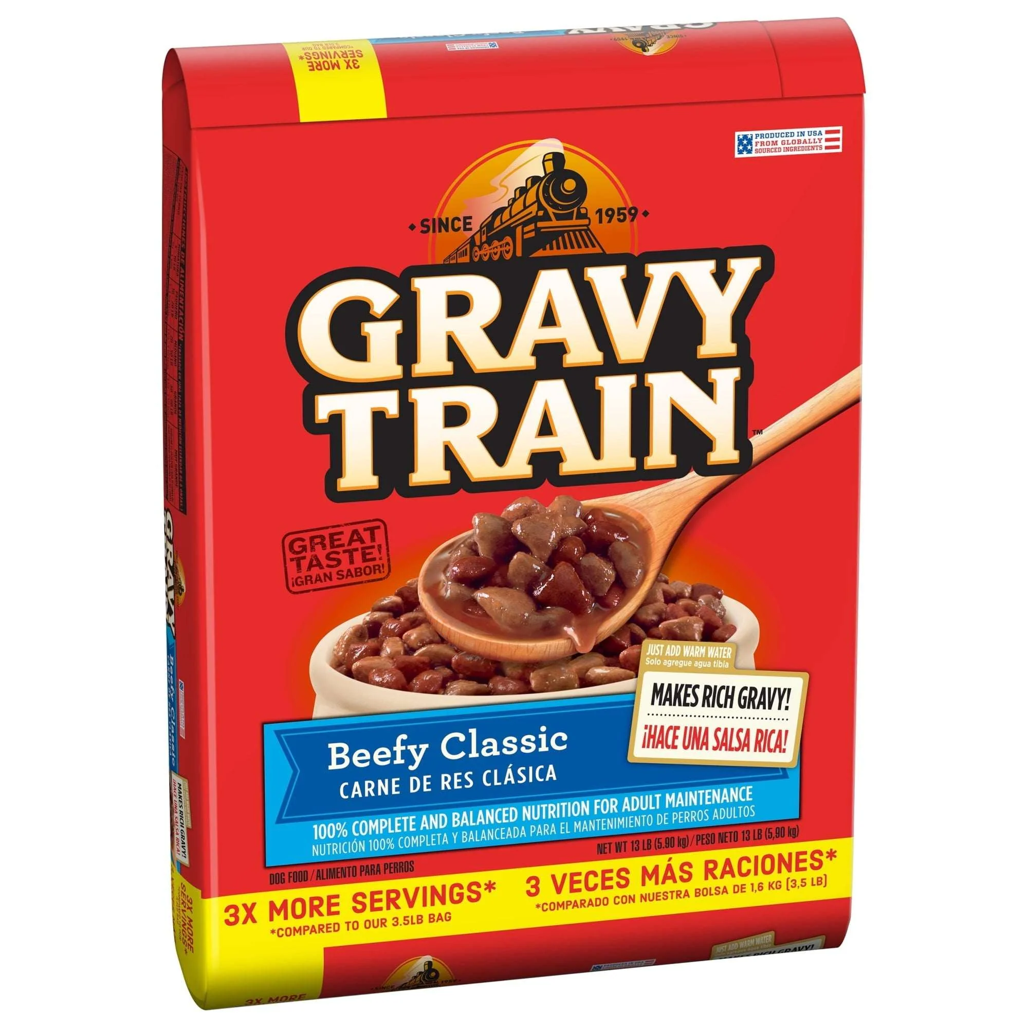 Gravy Train Beefy Classic Dry Dog Food, 13 lb. Bag - Image 6