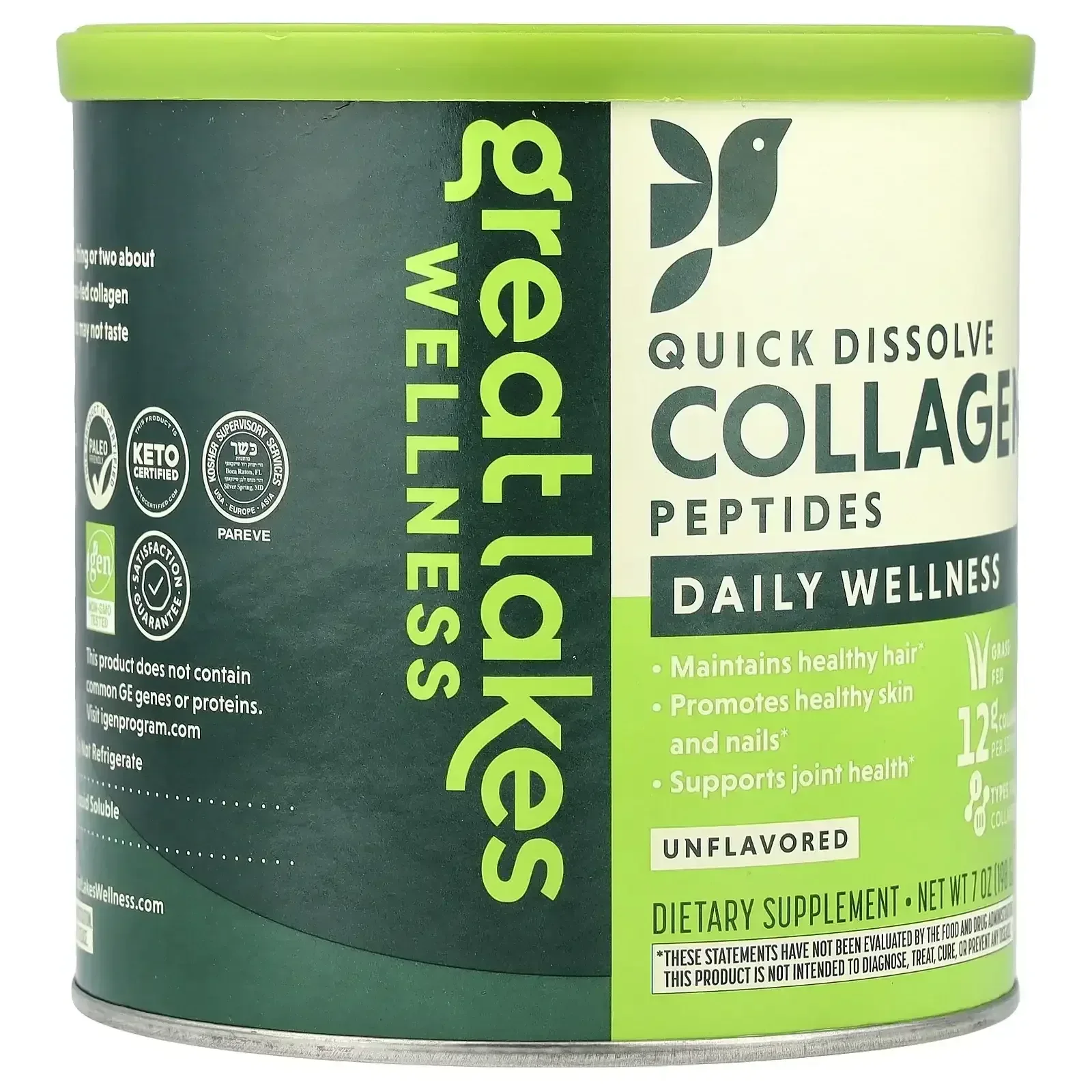 Great Lakes Wellness Sustainable Marine Collagen Peptides Powder for Skin, Hair, Nails, Joints & Digestion - Unflavored - Quick Dissolve Hydrolyzed, Wild Caught, MSC Certified, Non-GMO, Kosher - 16 oz - Image 16