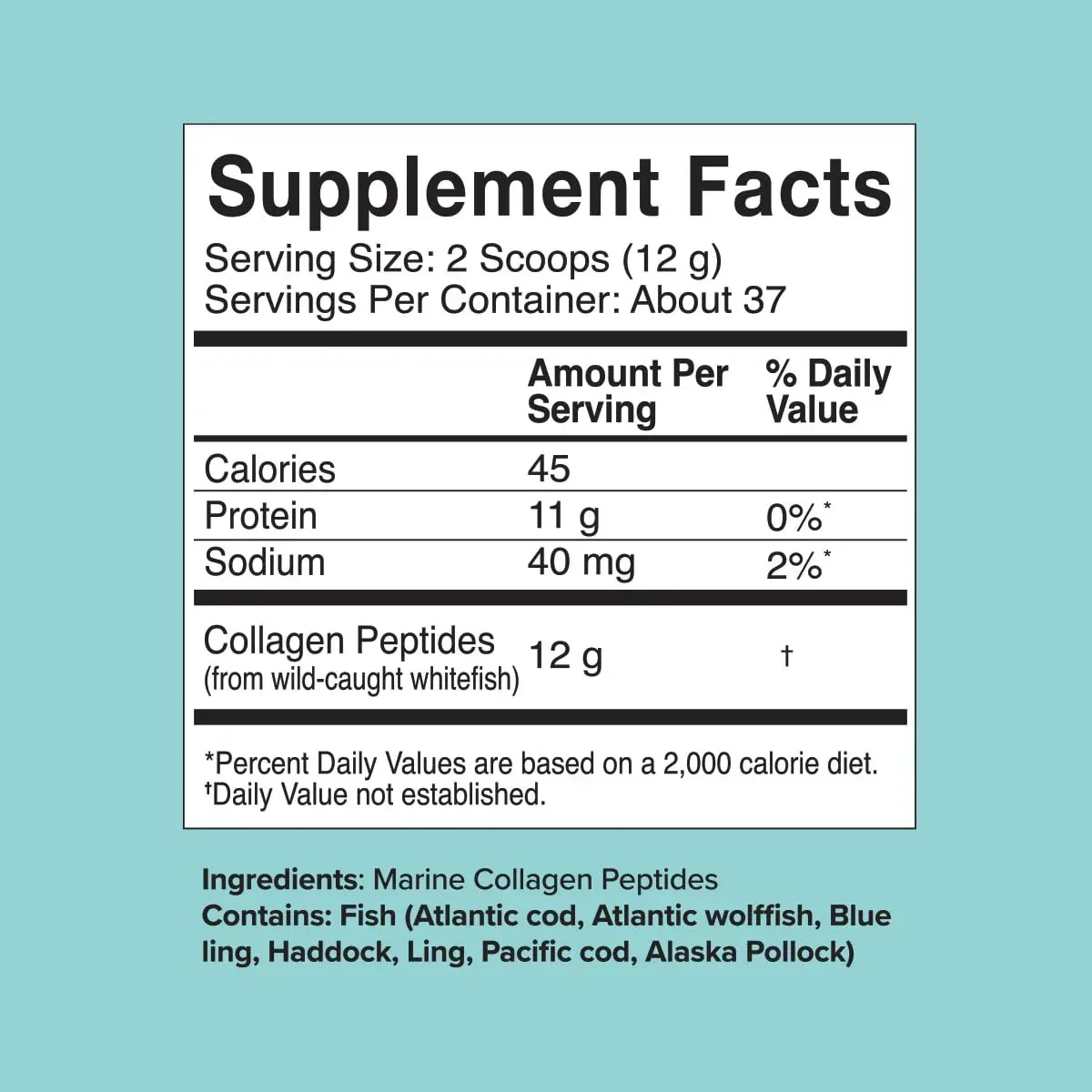 Great Lakes Wellness Sustainable Marine Collagen Peptides Powder for Skin, Hair, Nails, Joints & Digestion - Unflavored - Quick Dissolve Hydrolyzed, Wild Caught, MSC Certified, Non-GMO, Kosher - 16 oz - Image 9