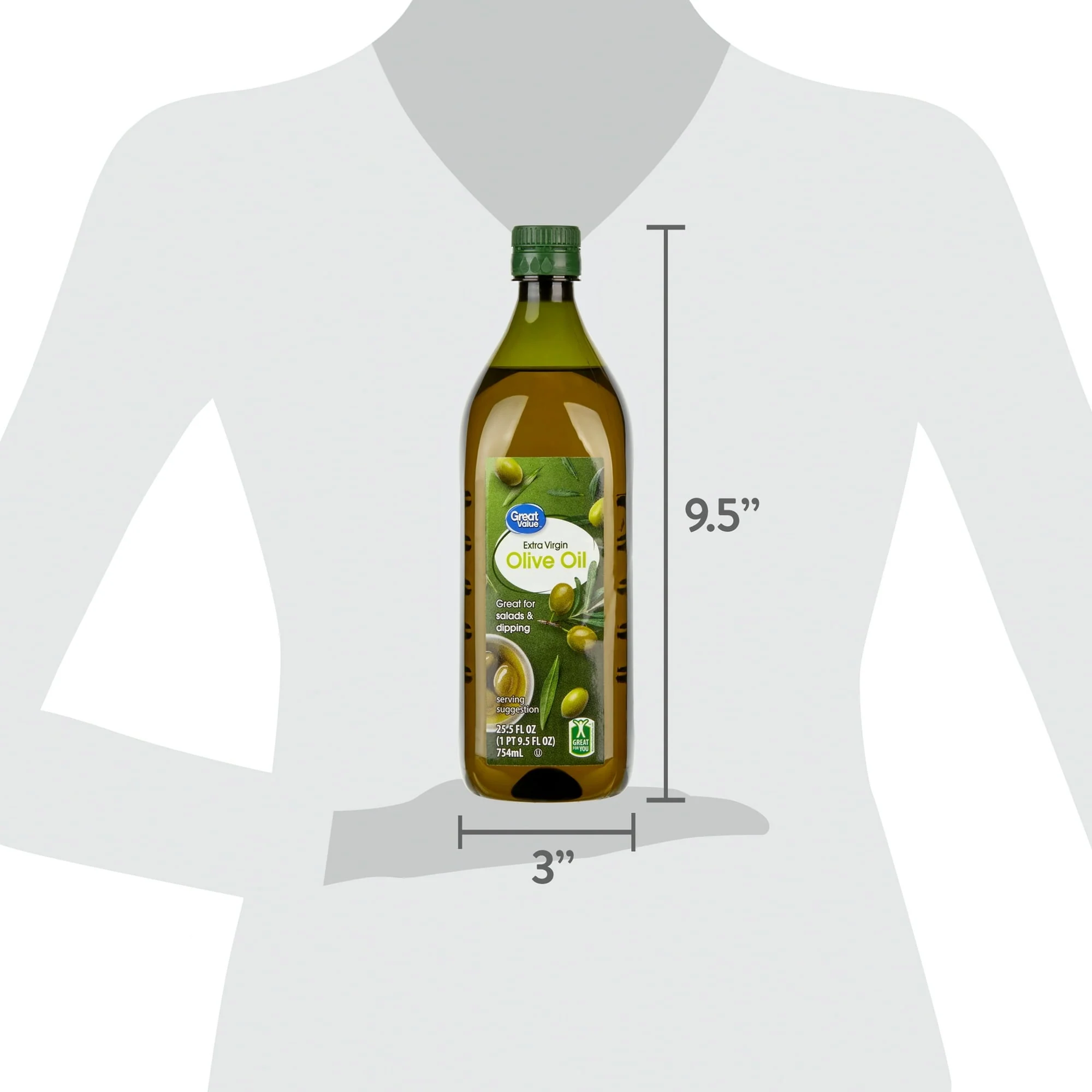 Great Value: 100% Extra Virgin Olive Oil, 25.5 fl oz - Image 6