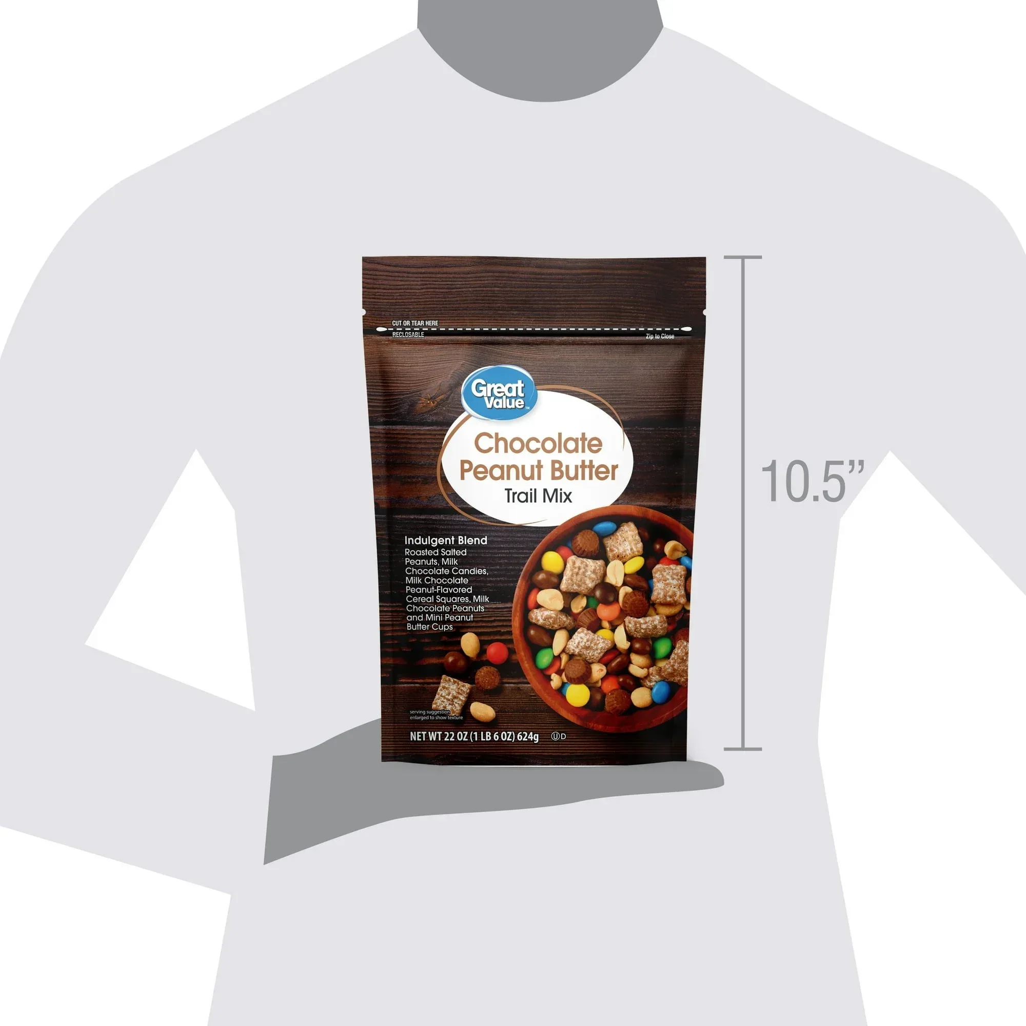 Great Value Chocolate Peanut Butter Trail Mix, 22 oz - Image 5