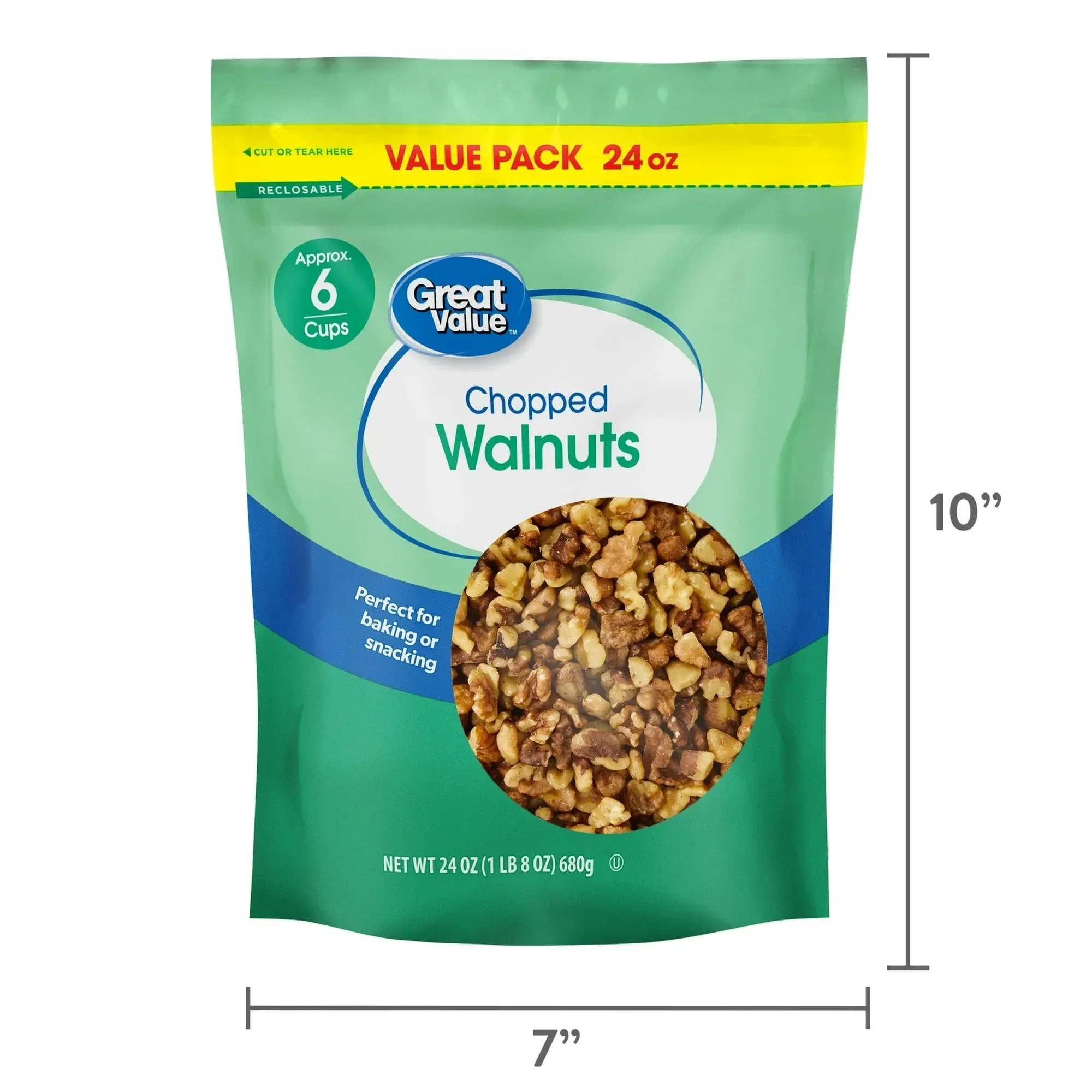 Great Value Chopped Walnuts, 24 oz - Image 5