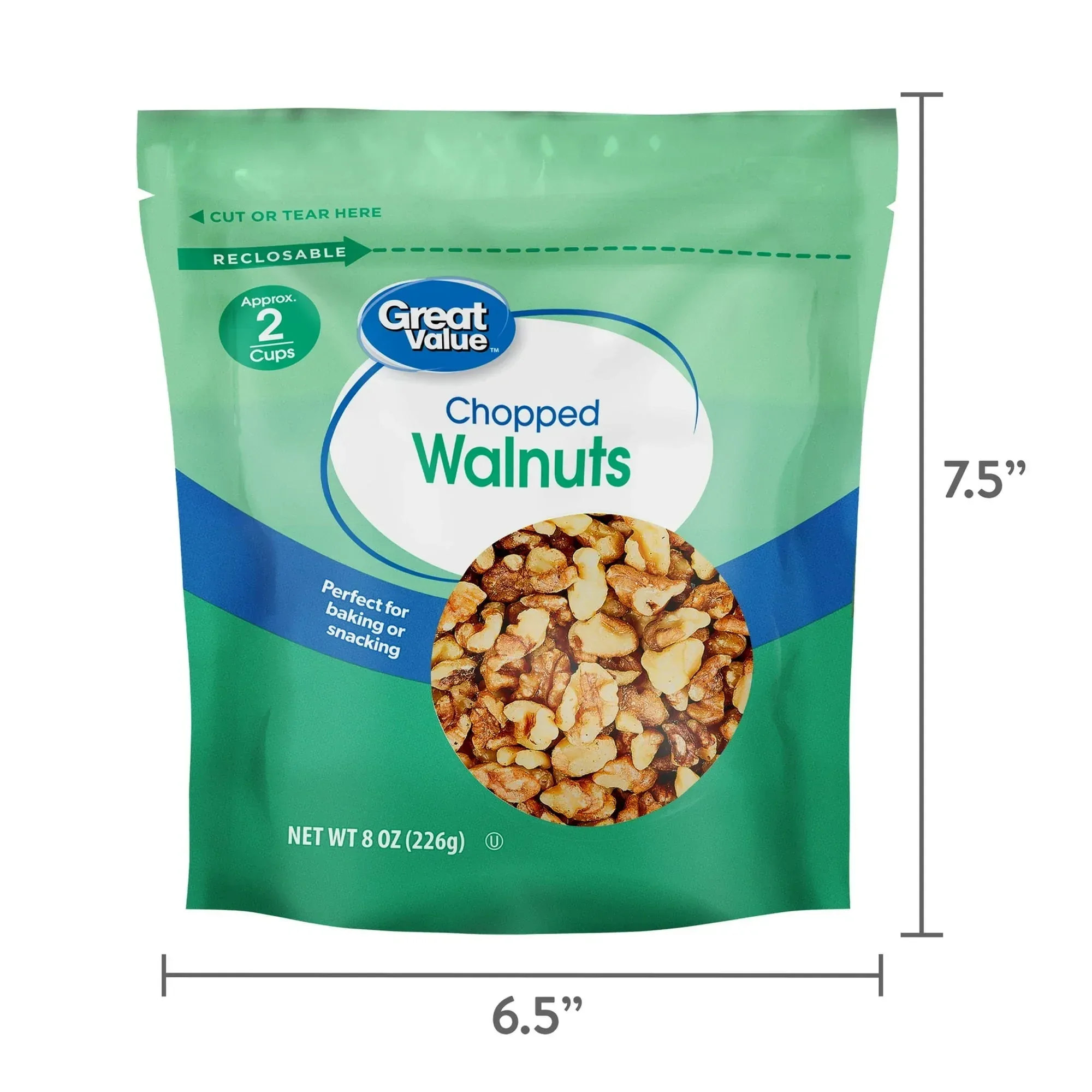 Great Value Chopped Walnuts, 8 oz - Image 6