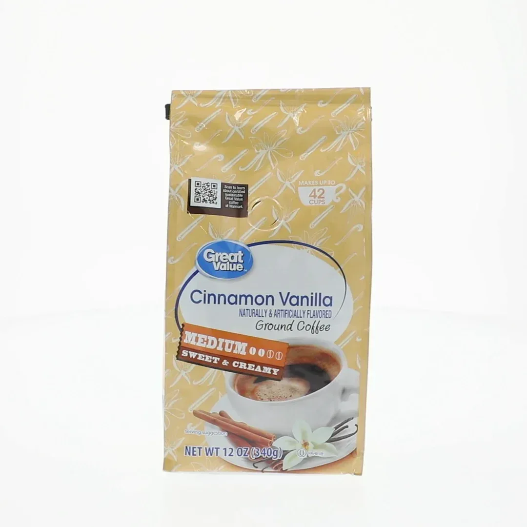 Great Value Cinnamon Vanilla Ground Coffee, 12 oz - Image 2
