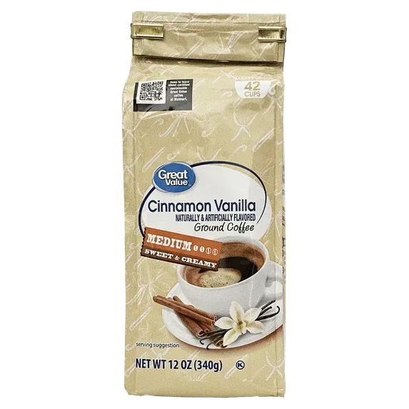 Great Value Cinnamon Vanilla Ground Coffee, 12 oz - Image 4