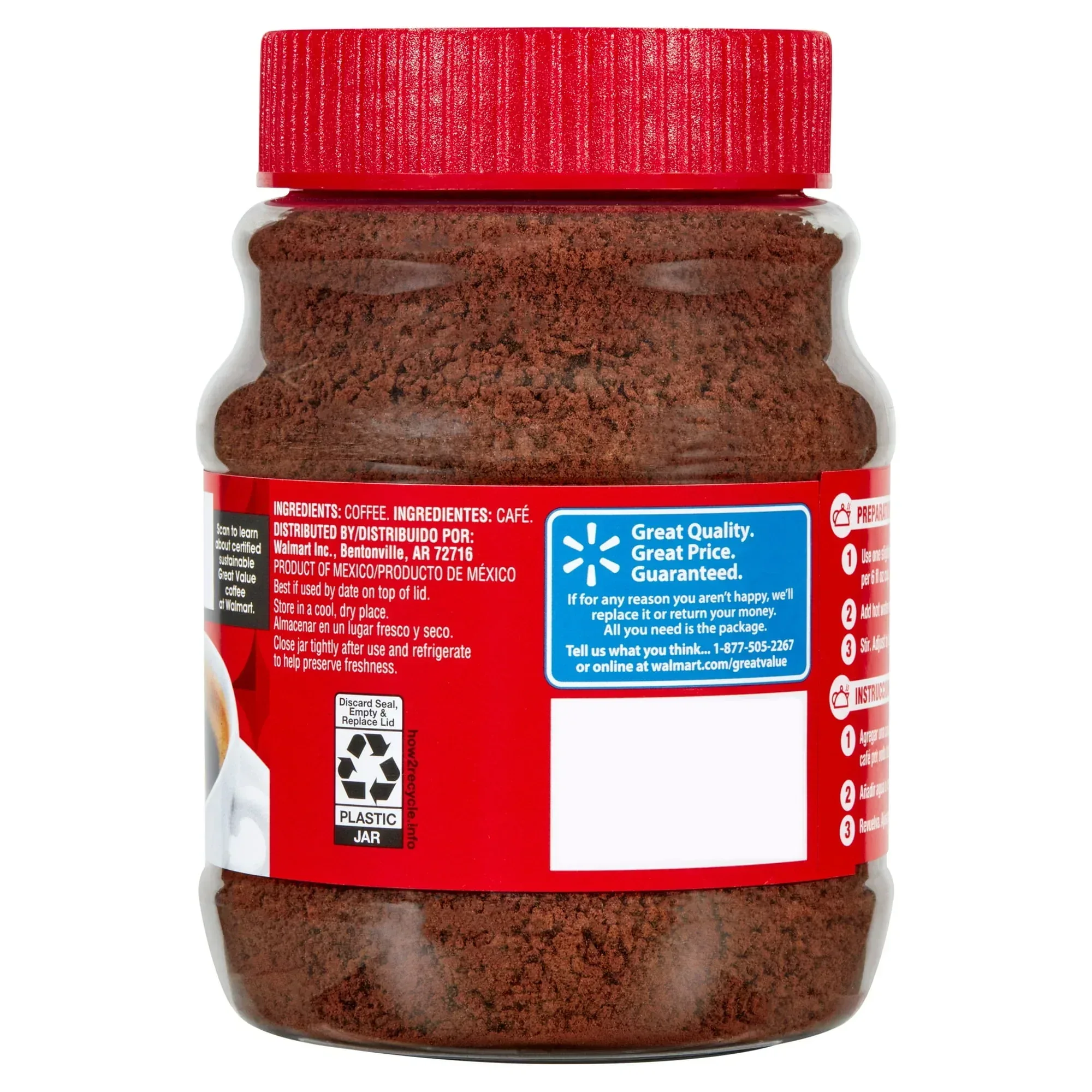Great Value Classic Medium Roast Instant Coffee, 8 oz - Image 7