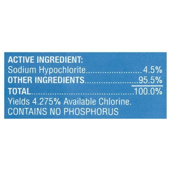 Great Value Concentrated Low Splash Bleach Regular, 121 floz - Image 5