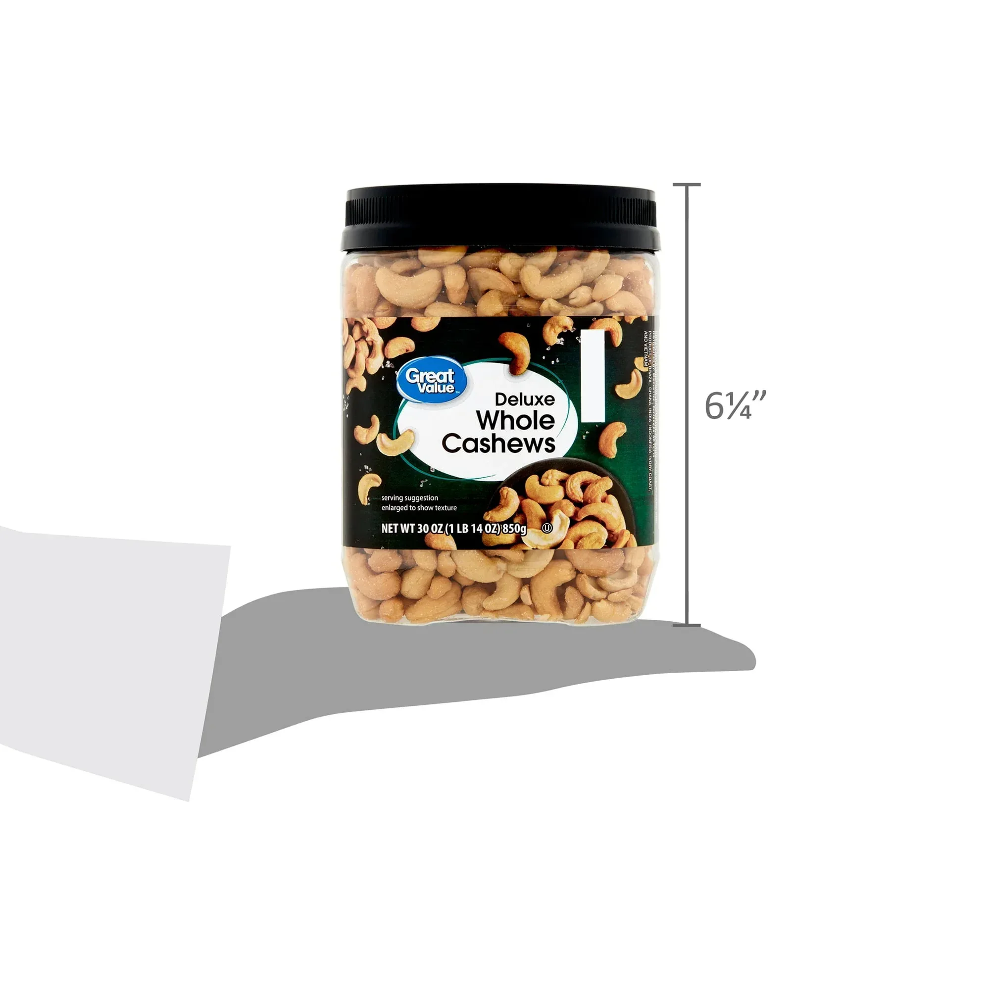 Great Value Deluxe Cashews, 30 oz - Image 5