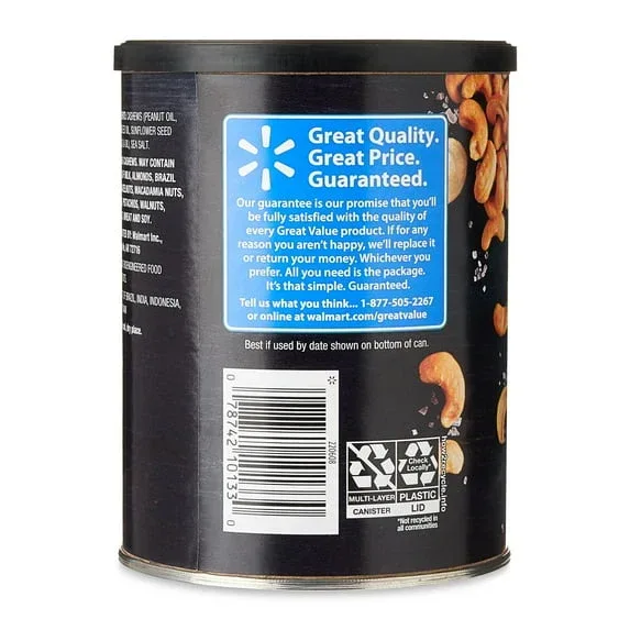 Great Value Deluxe Whole Cashews, Salted, 16 oz - Image 2