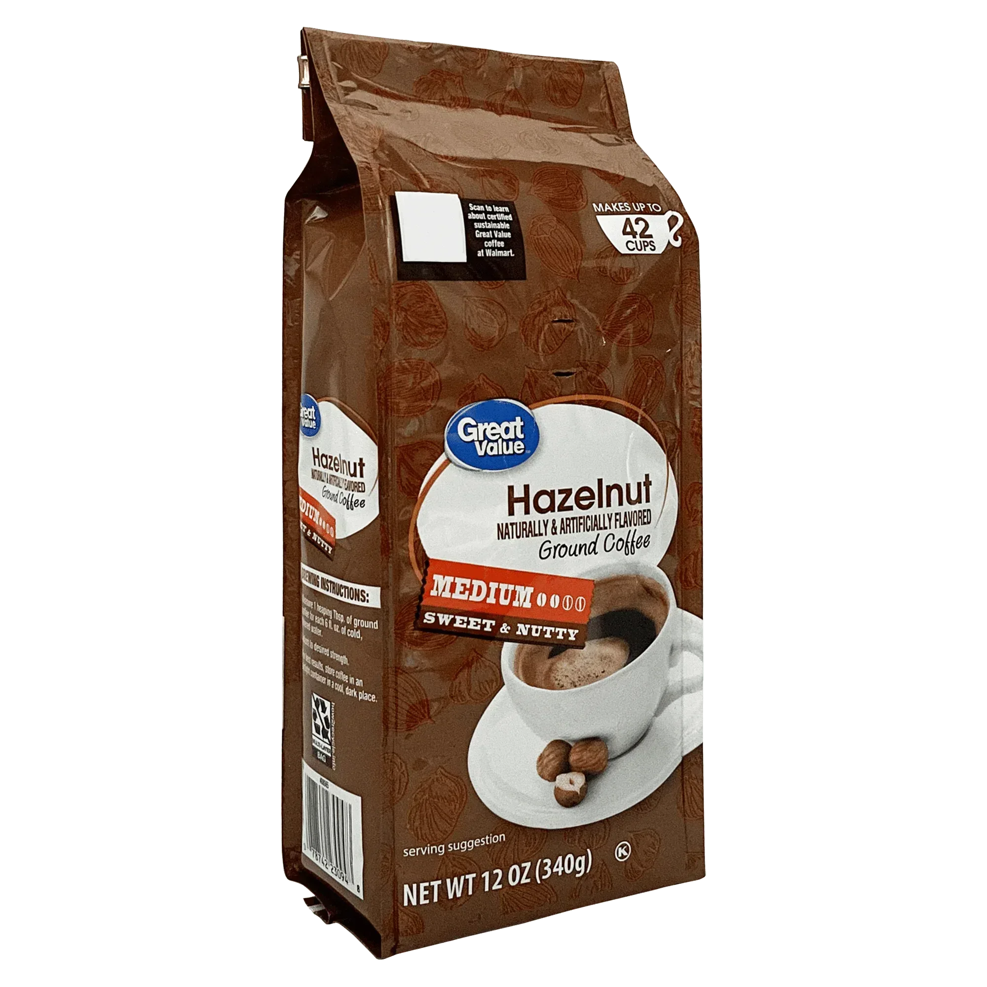 Great Value Donut Shop, 100% Arabica, Medium Roast, Ground Coffee, 12 oz - Image 21