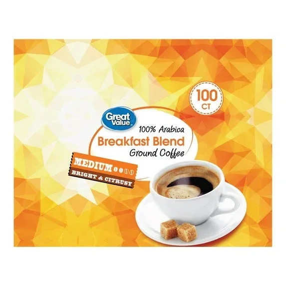 Great Value Donut Shop 100% Arabica Medium Roast Ground Coffee Pods, 38.4oz, 100 Count - Image 9