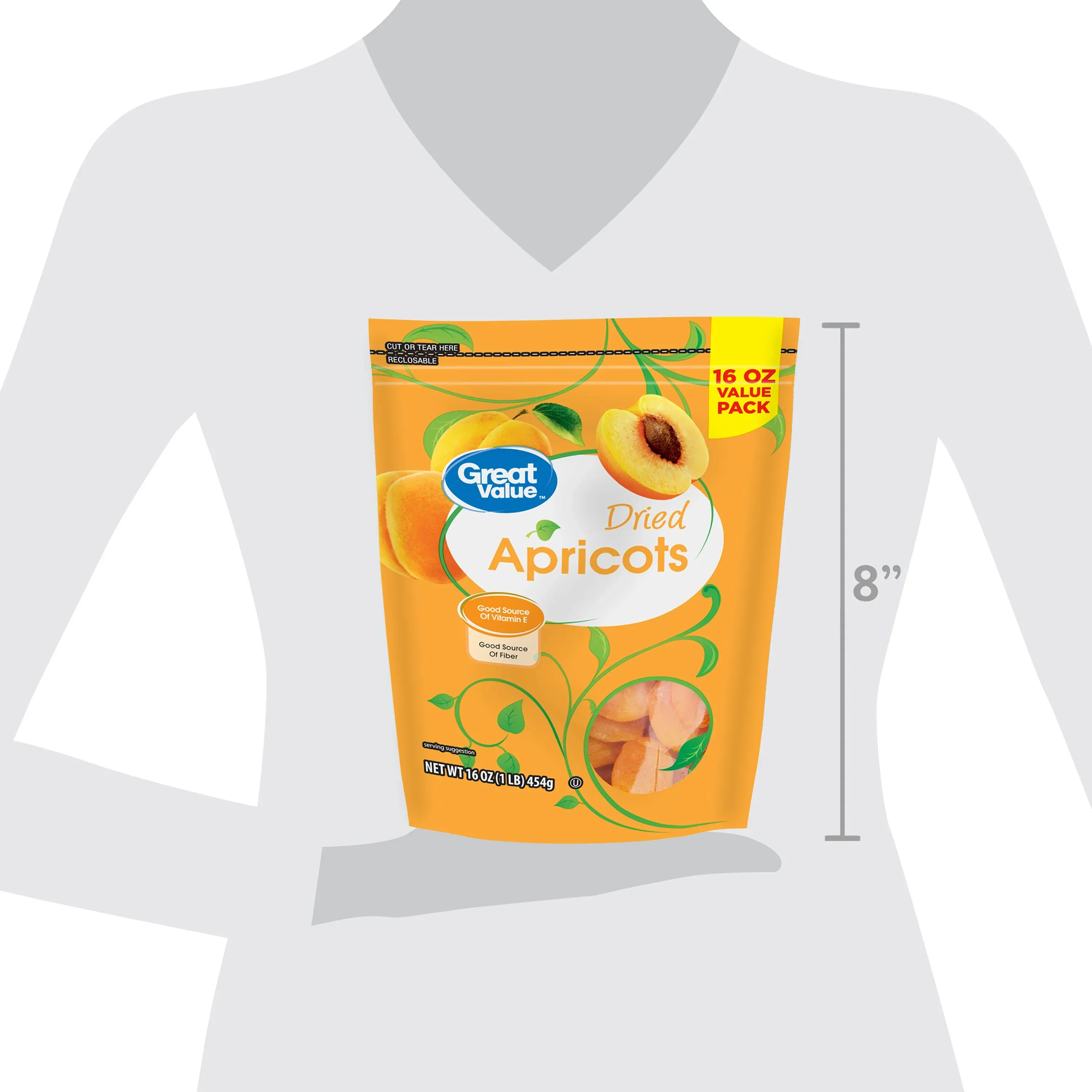Great Value Dried Apricots, 16 oz - Image 6