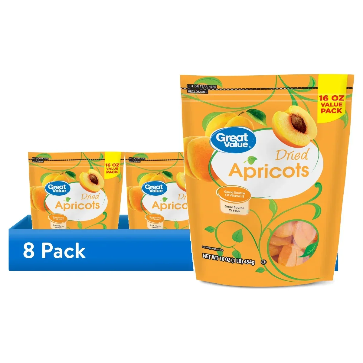 Great Value Dried Apricots, 16 oz - Image 7