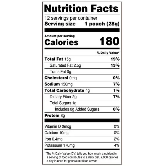 Great Value Dry Roasted Peanuts Seasoned with Sea Salt, 1 oz, 12 Count - Image 5