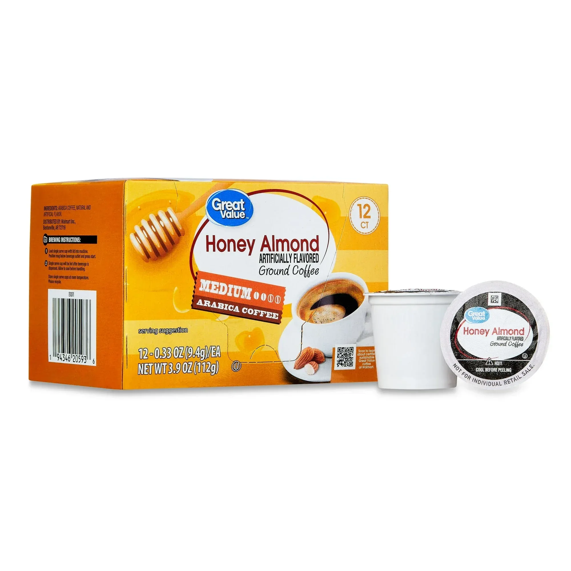 Great Value Espresso, Dark Roast Coffee Pods, 12 Count - Image 14