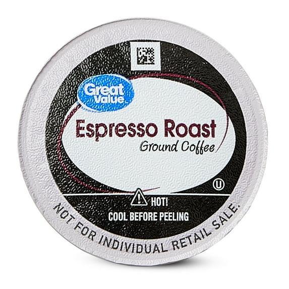 Great Value Espresso, Dark Roast Coffee Pods, 12 Count - Image 3