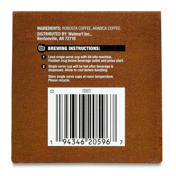 Great Value Espresso, Dark Roast Coffee Pods, 12 Count - Image 5