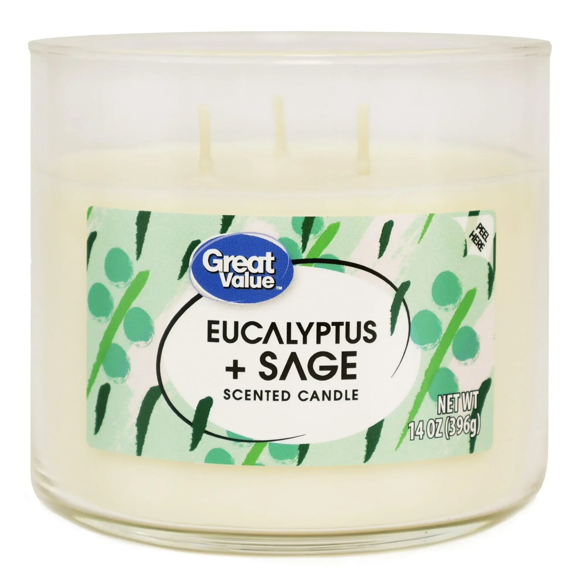 Great Value Eucalyptus & Sage Candle, 14 oz - Image 2