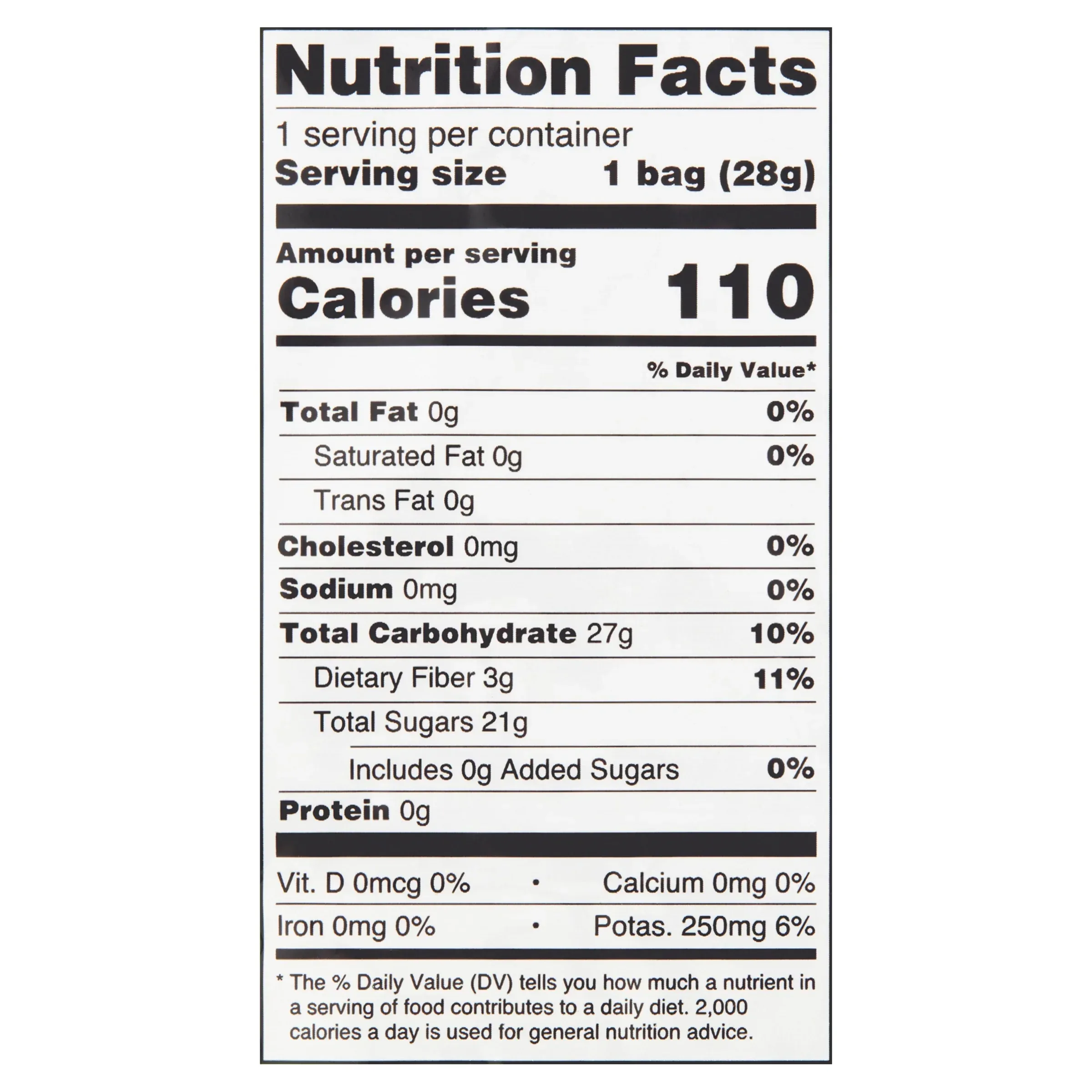 Great Value Freeze Dried Fuji Apple Fruit Crisps, 1 oz - Image 5