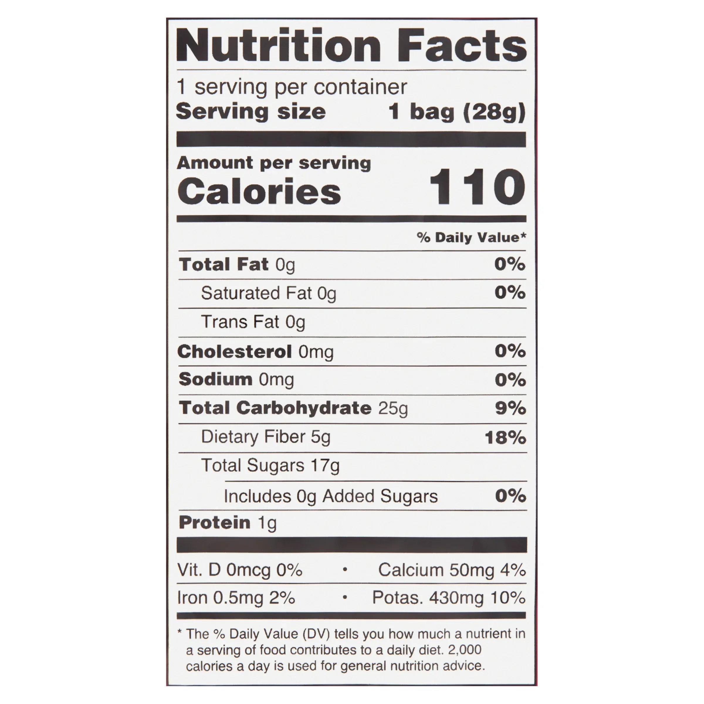 Great Value Freeze Dried Strawberry Fruit Crisps, 1 oz - Image 3