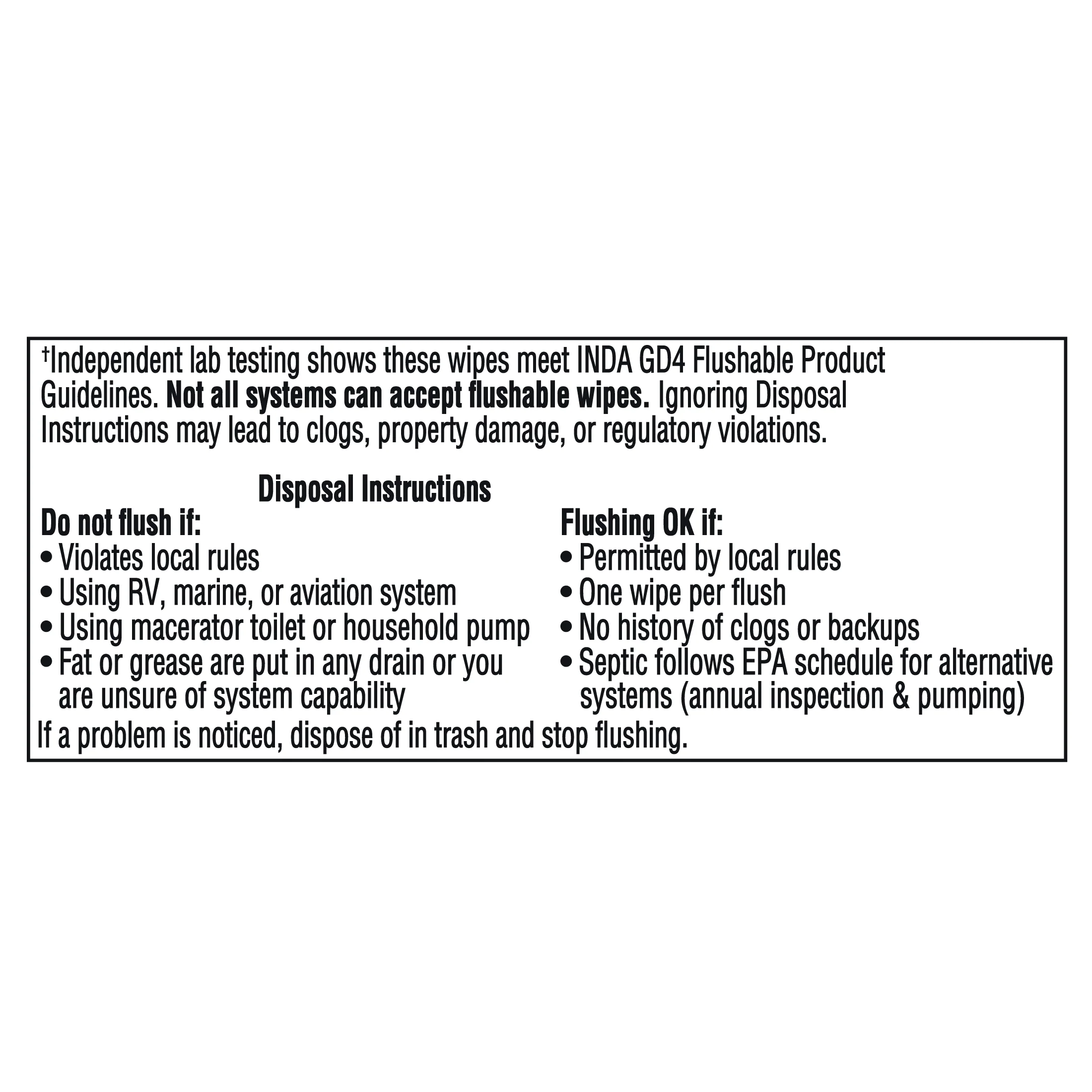 Great Value Fresh Scent Flushable Wipes, 2 Resealable Packs, 84 Total Flushable Wipes - Image 5