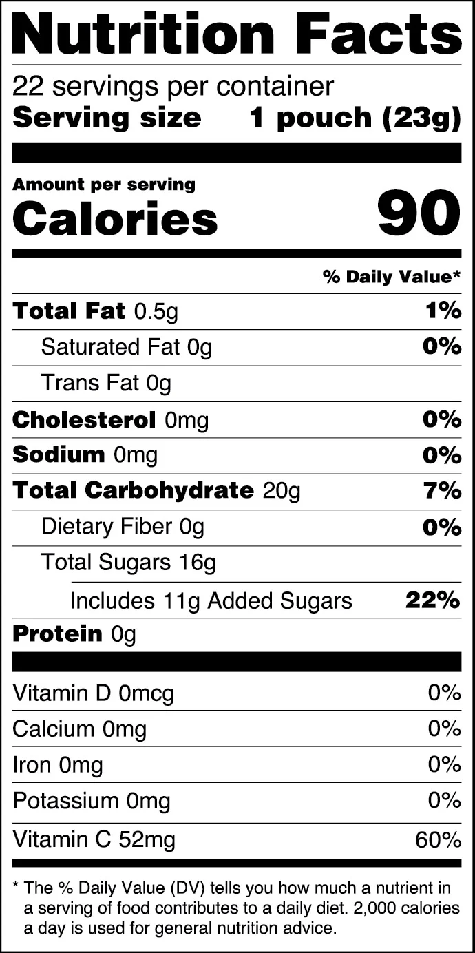 Great Value Fruit Smiles Snacks, Tangy Flavor, 22 Count - Image 3
