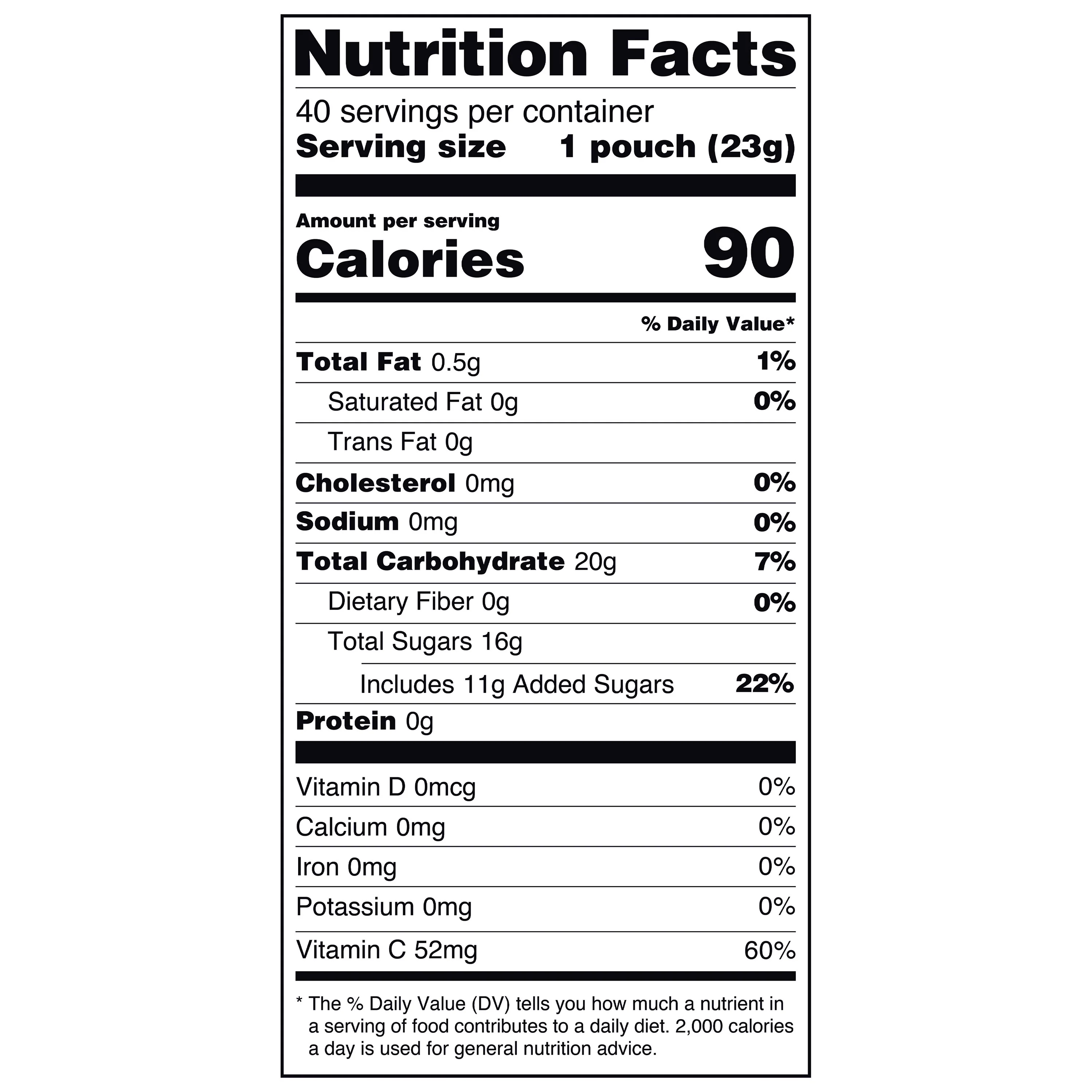 Great Value Fruit Smiles Snacks, Tangy Flavor, 40 Count - Image 3
