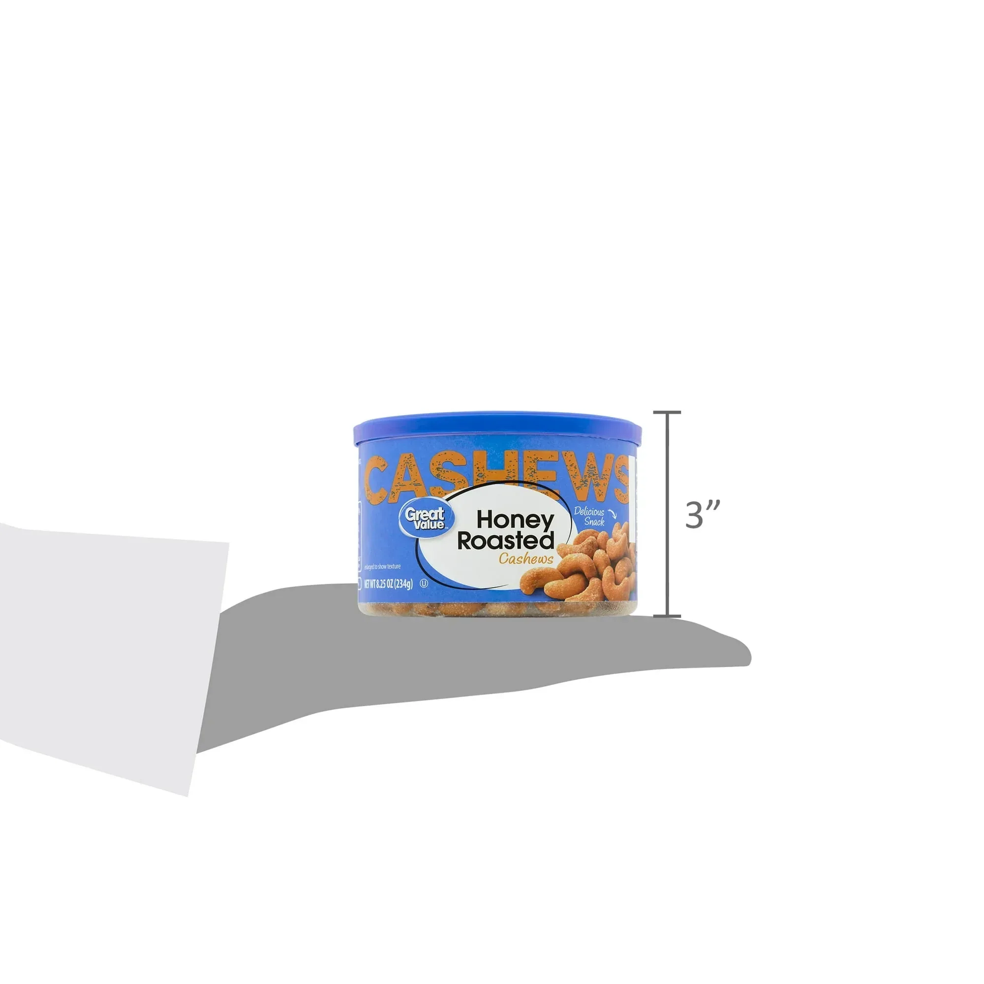 Great Value Honey Roasted Cashews, 8.25 oz - Image 7