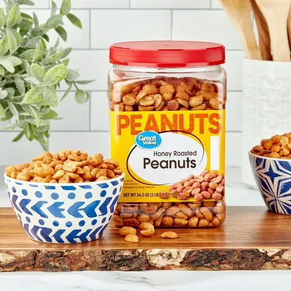 Great Value Honey Roasted Peanuts, 34.5 oz - Image 5