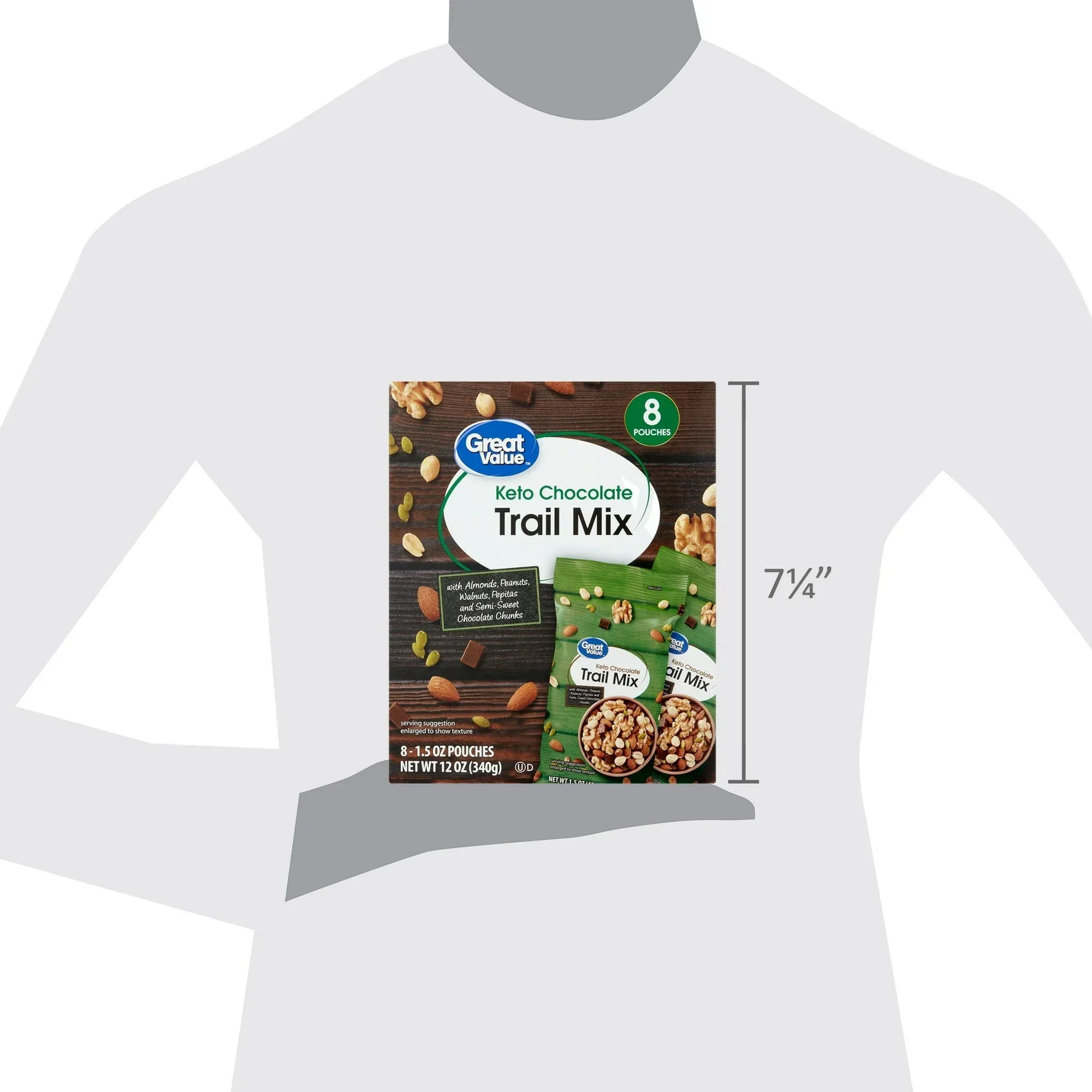 Great Value Keto Chocolate Mix, 1.5 oz, 8 Count - Image 5