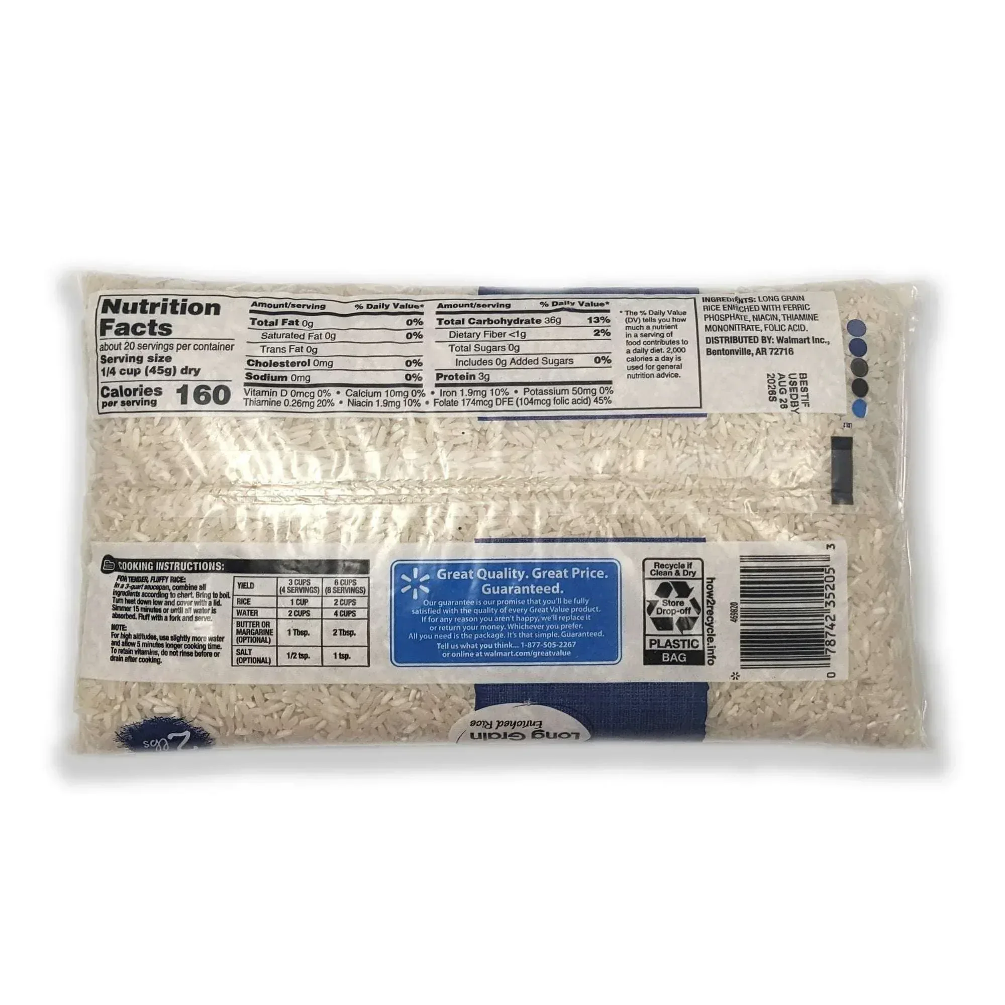 Great Value Long Grain Enriched Rice, 32 oz - Image 9