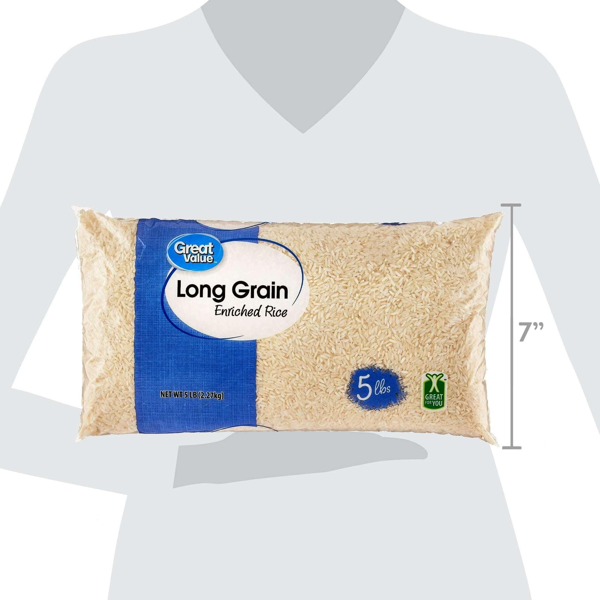 Great Value Long Grain Enriched Rice, 5 lbs - Image 5