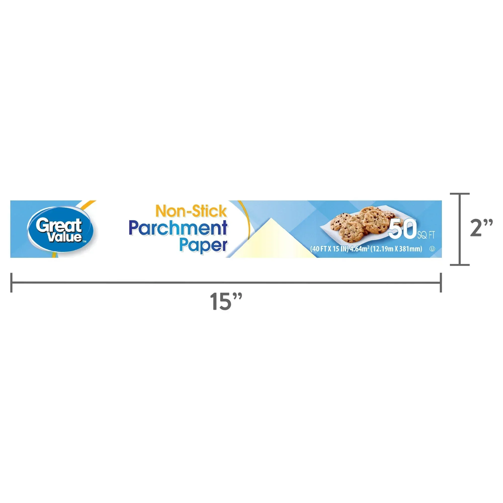 Great Value Non-Stick Parchment Paper, 50 Sq ft - Image 3