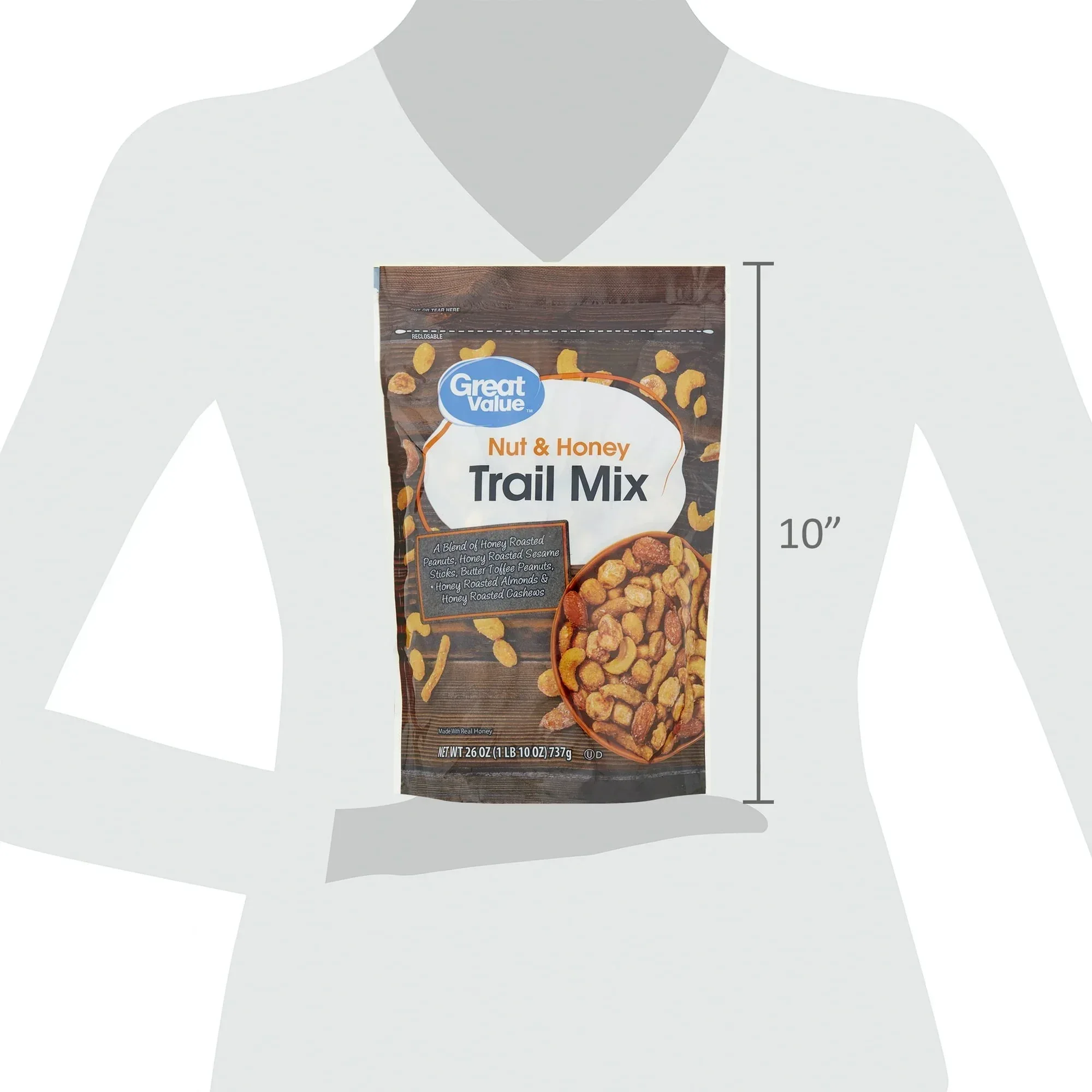 Great Value Nut & Honey Trail Mix, 26 oz - Image 5