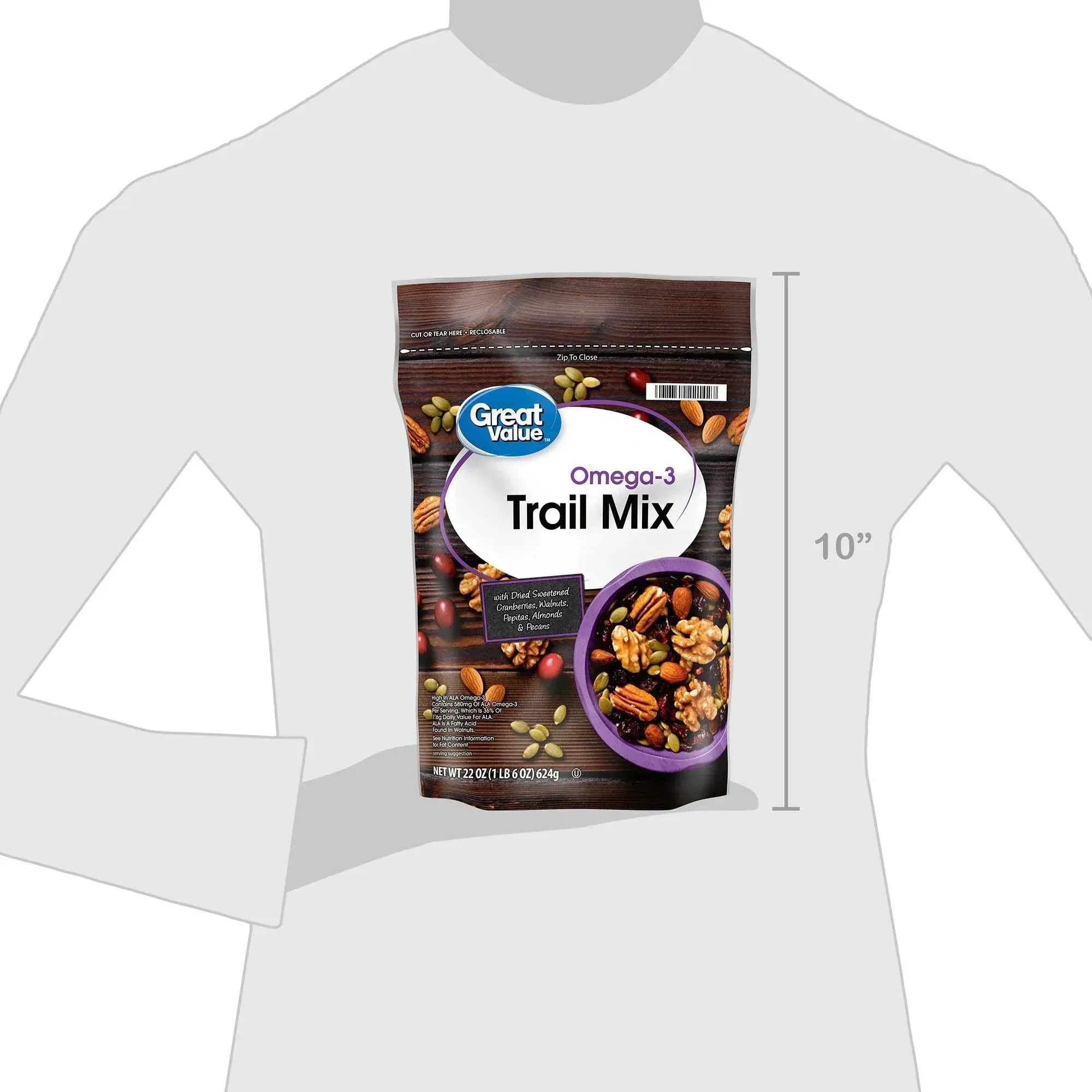 Great Value Omega-3 Trail Mix, 22 oz - Image 5