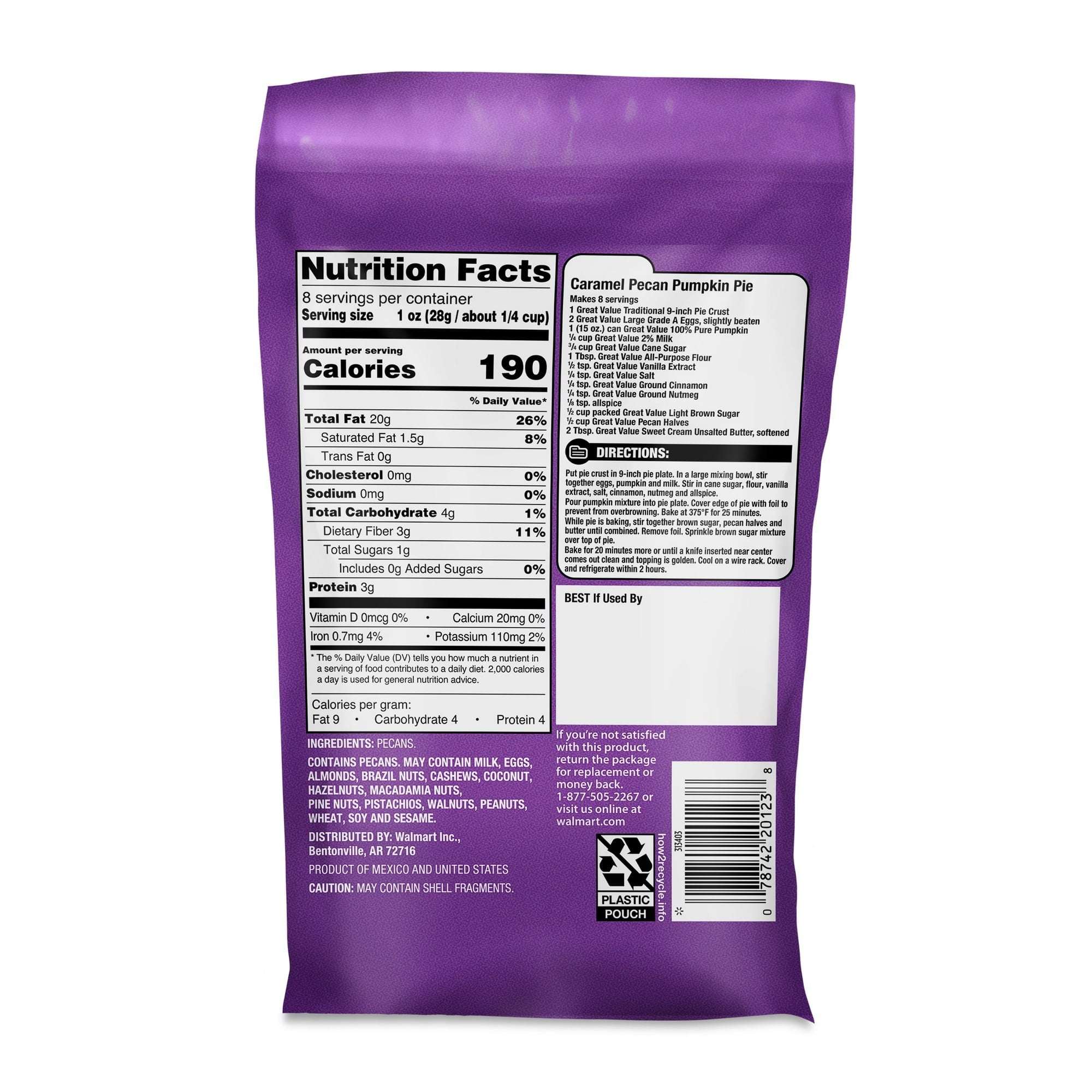 Great Value Pecan Halves, 8 oz - Image 6