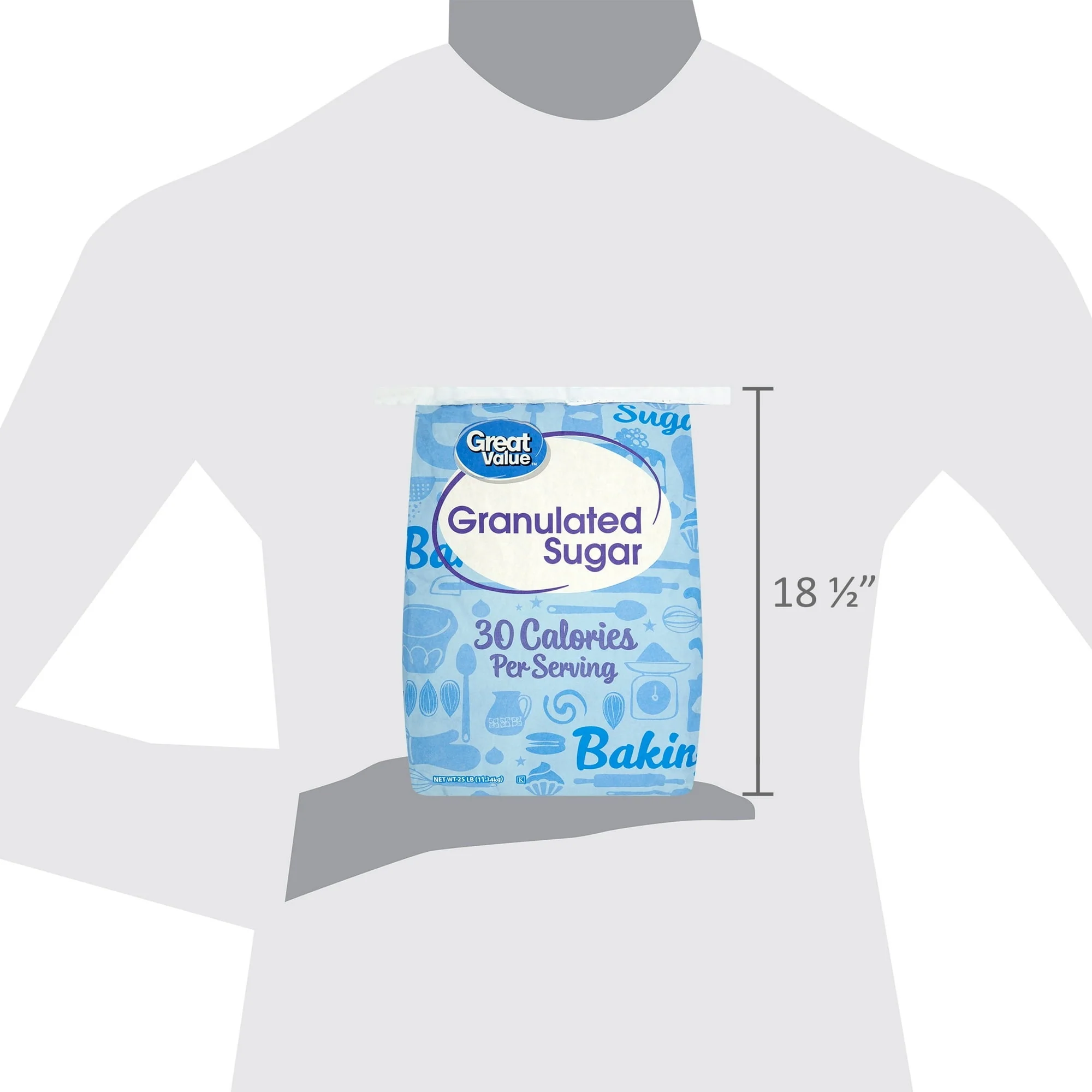 Great Value Pure Granulated Sugar, 25 lbs - Image 6
