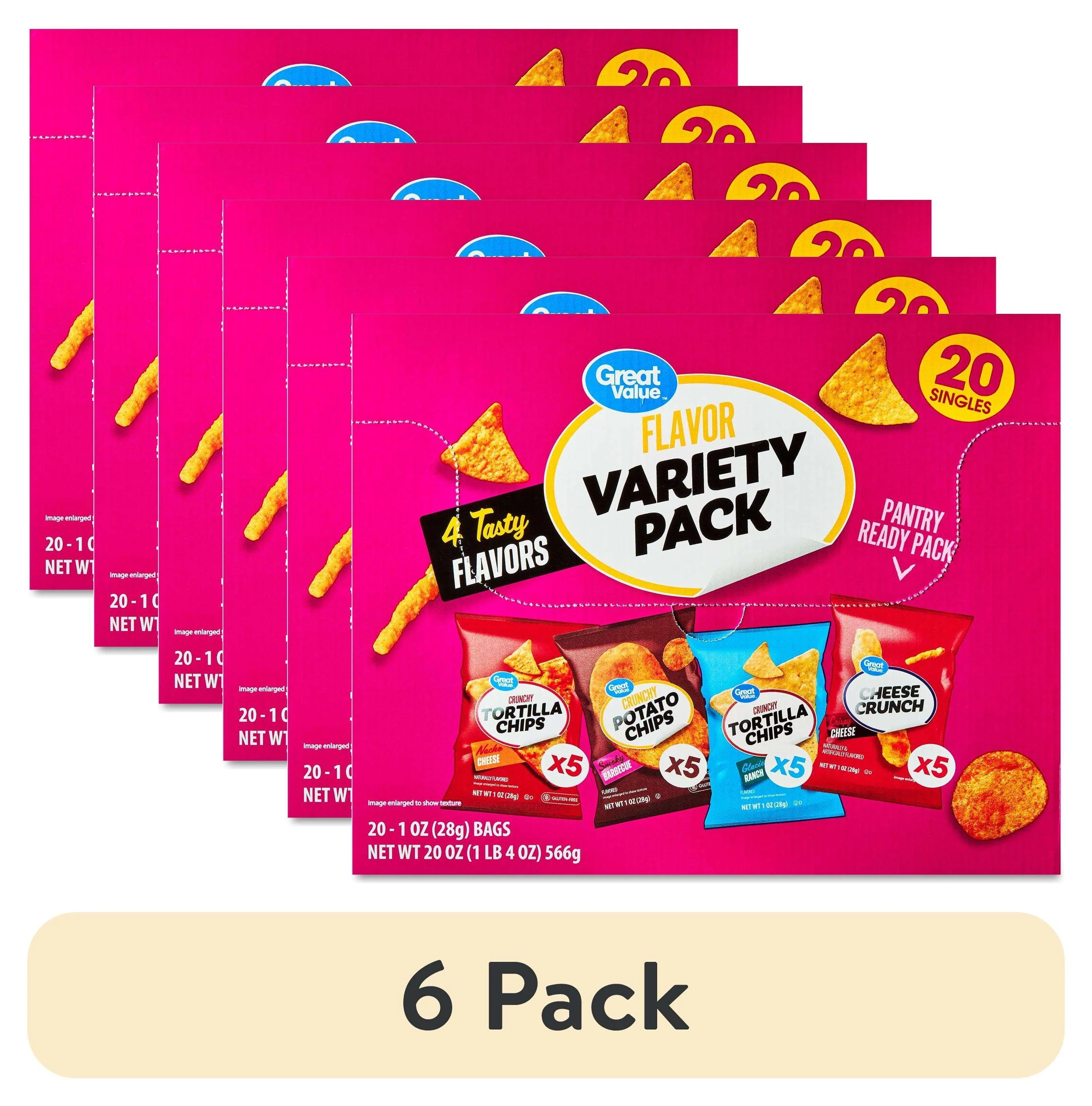 Great Value Tasty Chips Variety Pack, 1 oz, 20 Count - Image 7