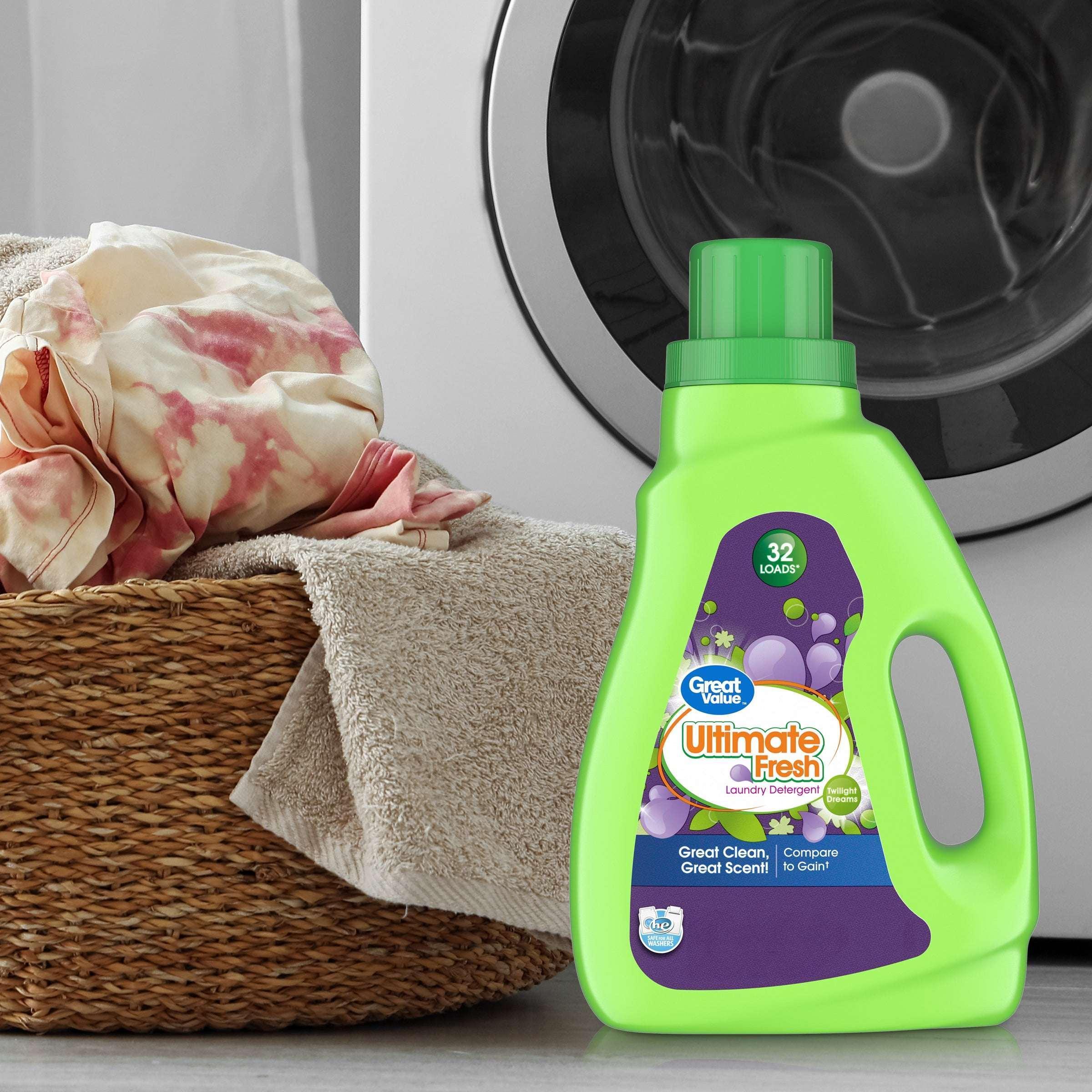 Great Value Ultimate Fresh Twilight Dreams Laundry Detergent 46 fl oz, 32 Loads - Image 2