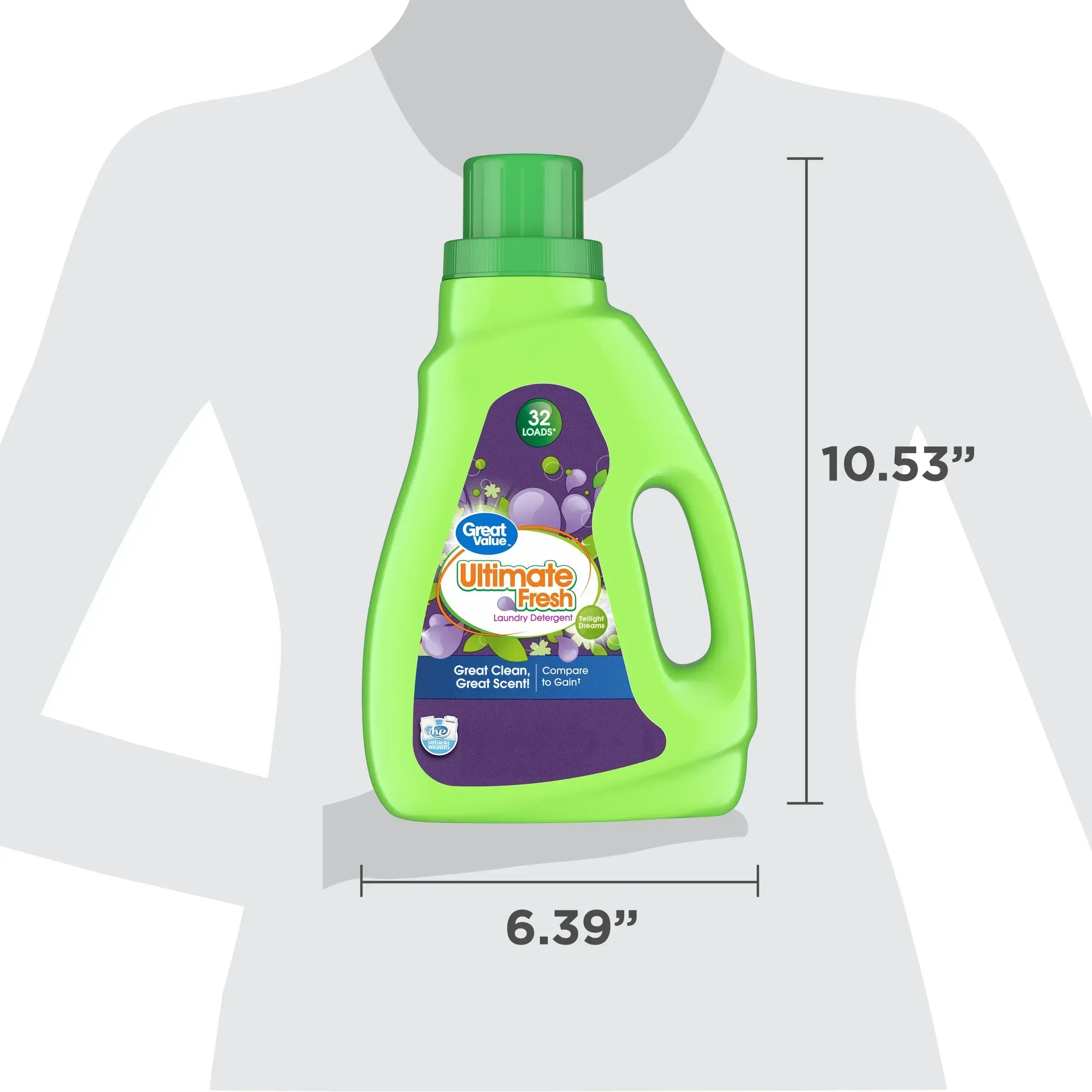 Great Value Ultimate Fresh Twilight Dreams Laundry Detergent 46 fl oz, 32 Loads - Image 8