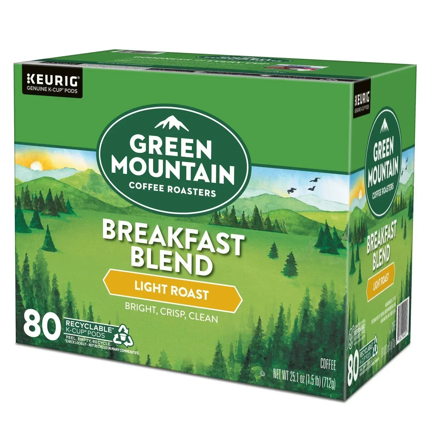 Green Mountain Coffee Roasters Light Roast Coffee Pods, Breakfast Blend, 80 ct. - Image 10
