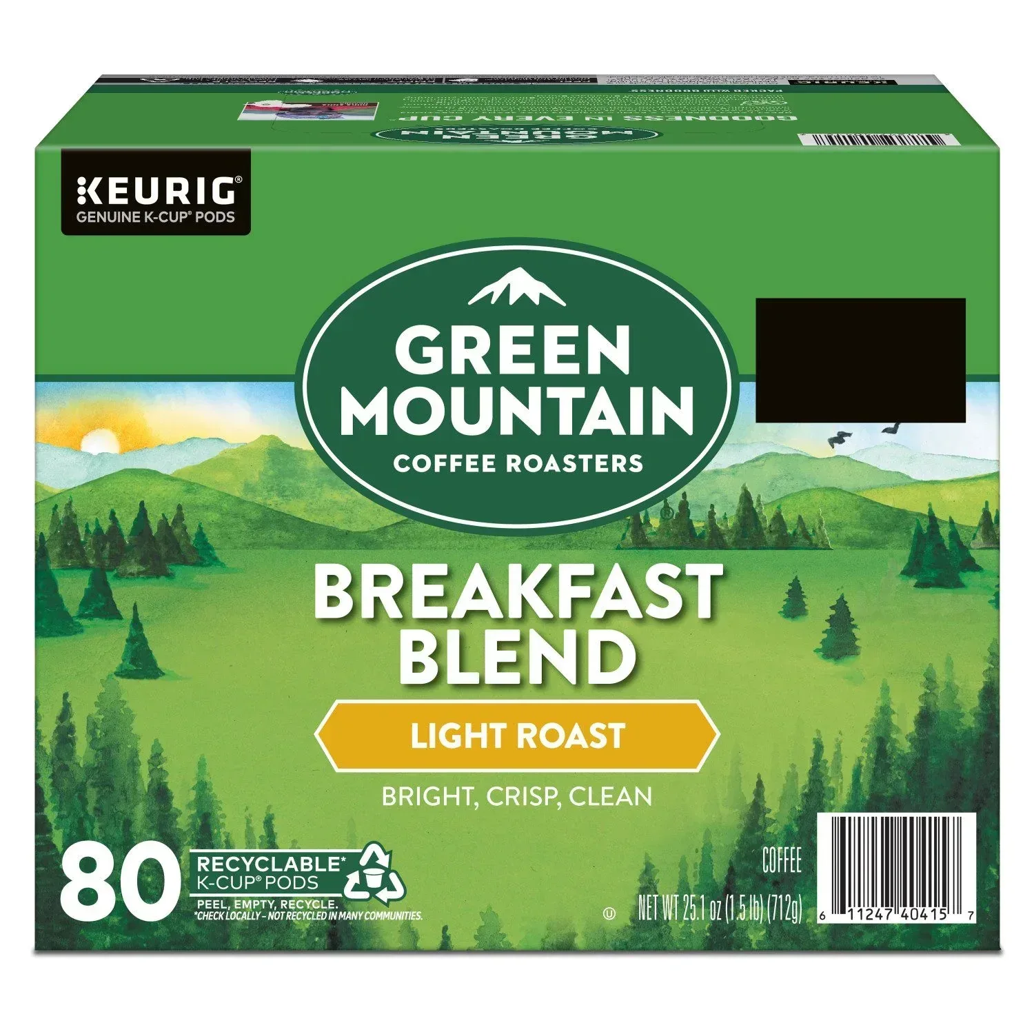 Green Mountain Coffee Roasters Light Roast Coffee Pods, Breakfast Blend, 80 ct. - Image 11